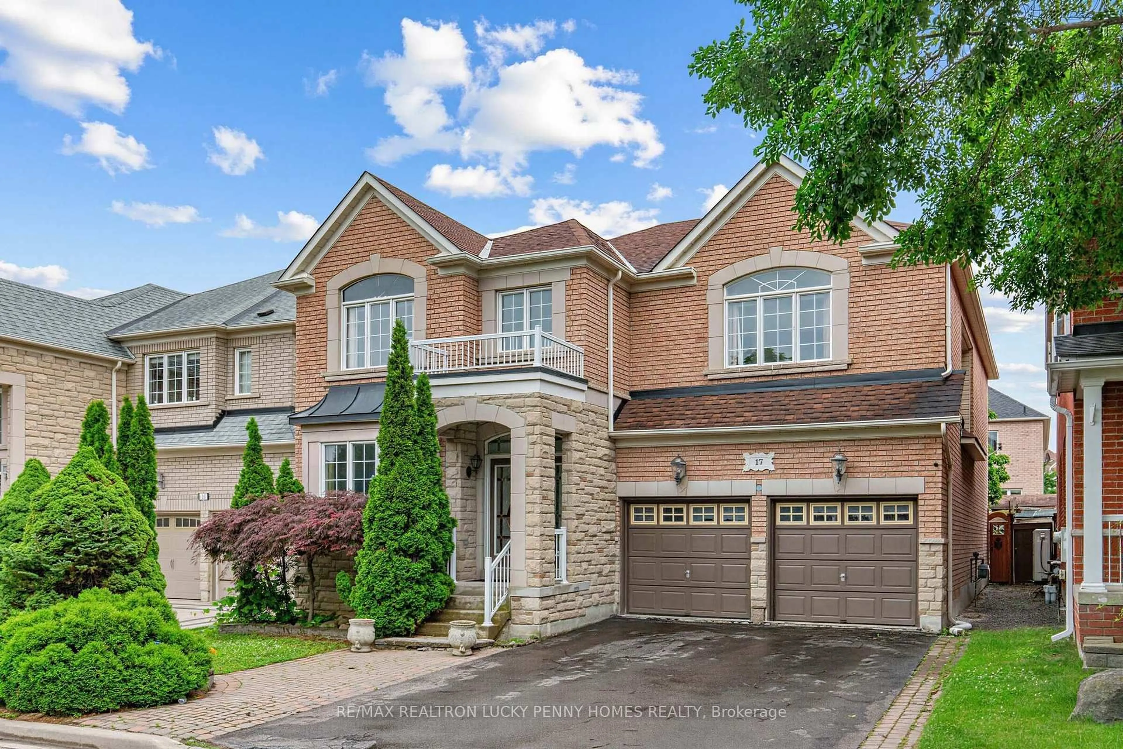 Home with brick exterior material, street for 17 Coral Cove Crt, Markham Ontario L6E 1L1