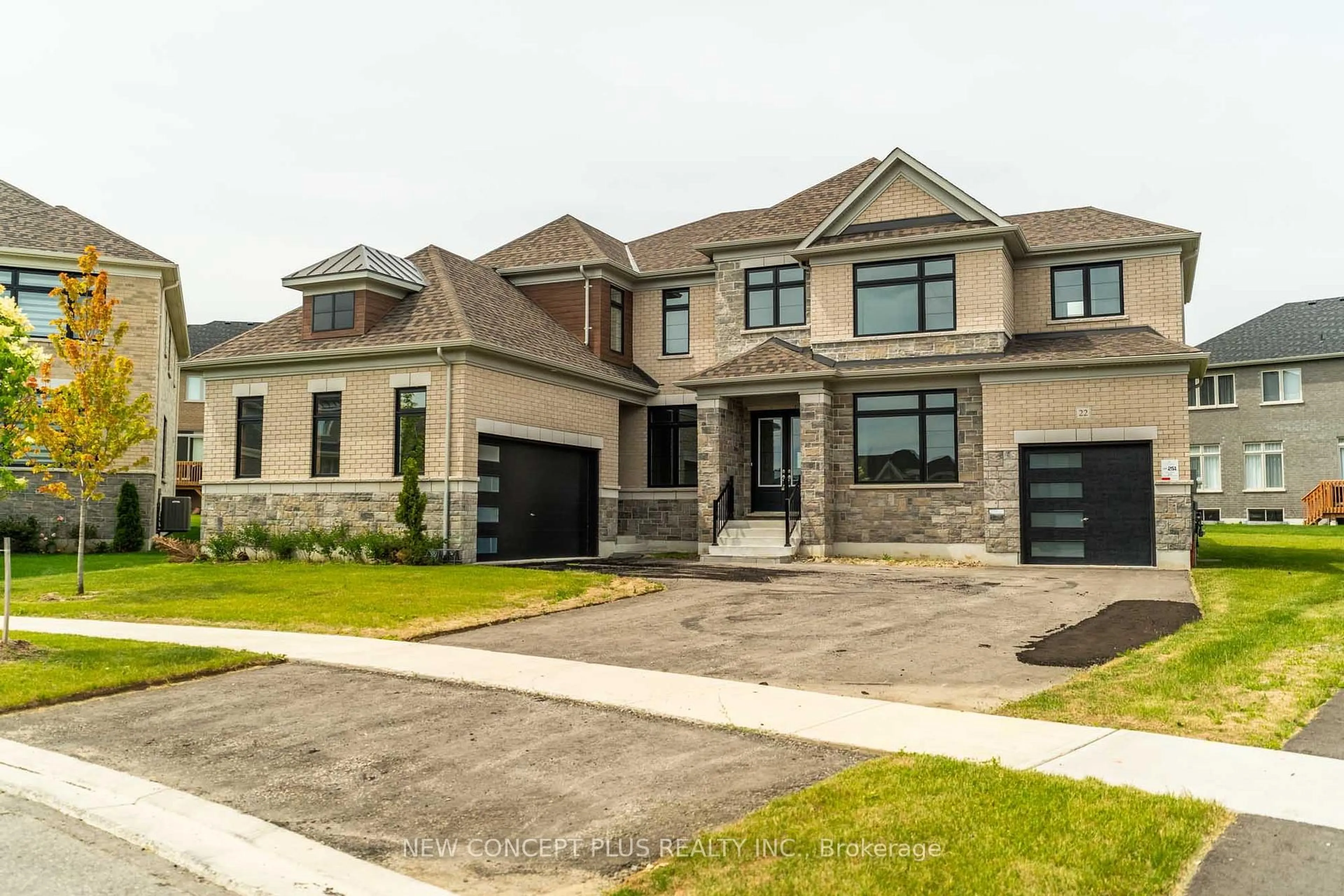 Home with brick exterior material, street for 22 Twinleaf Cres, Adjala-Tosorontio Ontario L0G 1W0
