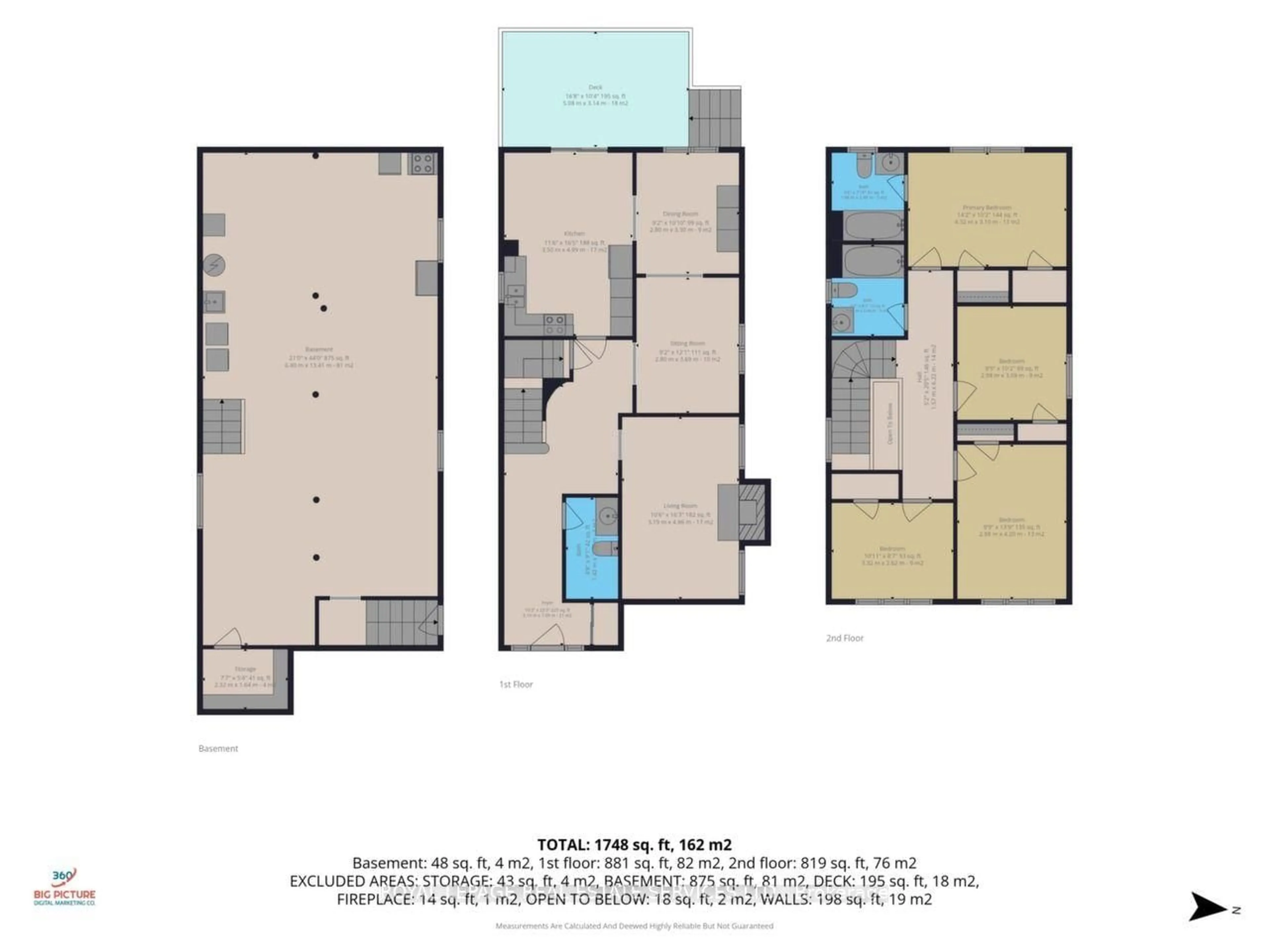 Floor plan for 47 Velvet Cres, Vaughan Ontario L4L 5E8