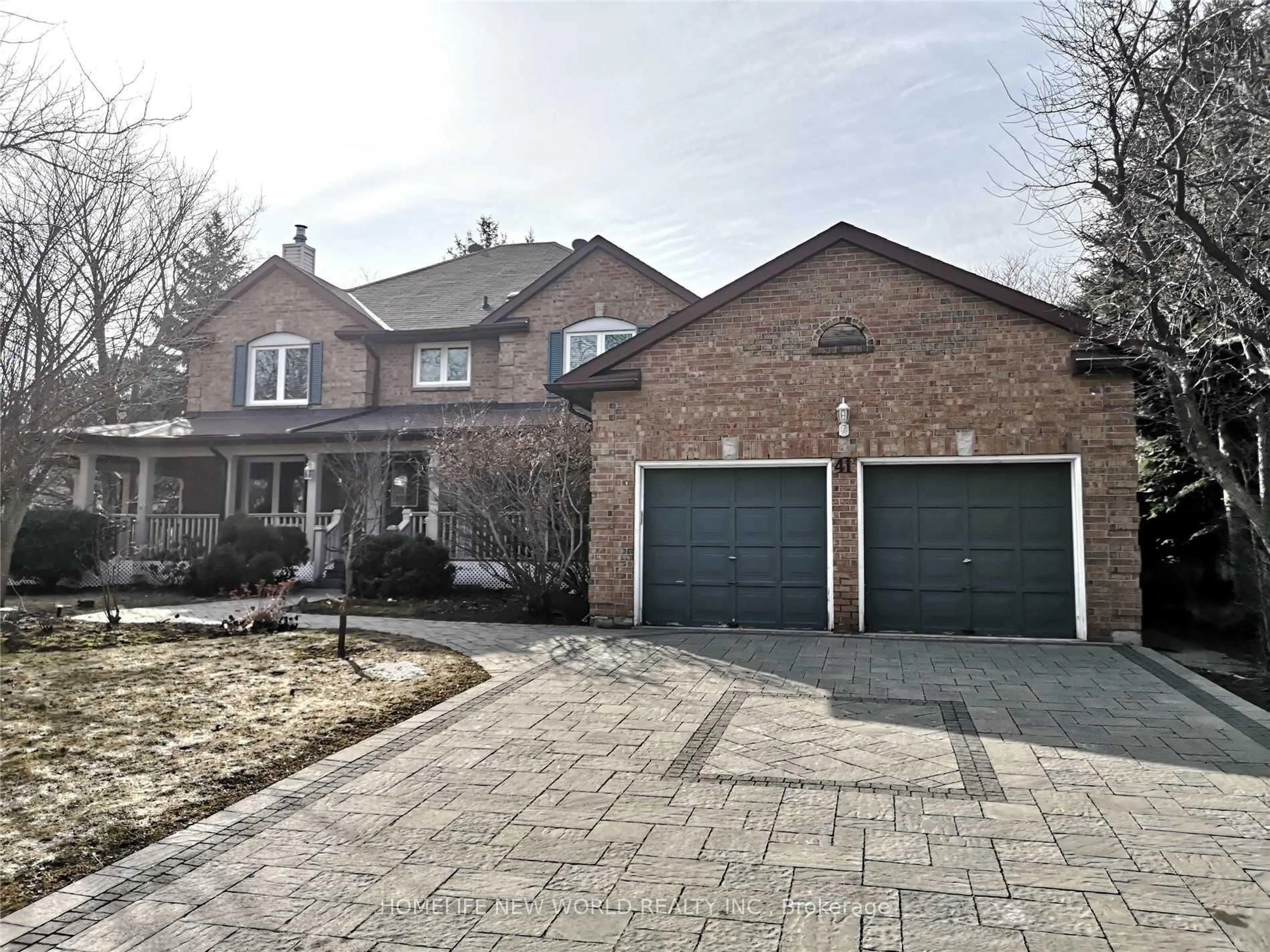 Home with brick exterior material, street for 41 Ambleside Cres, Markham Ontario L3R 7T3