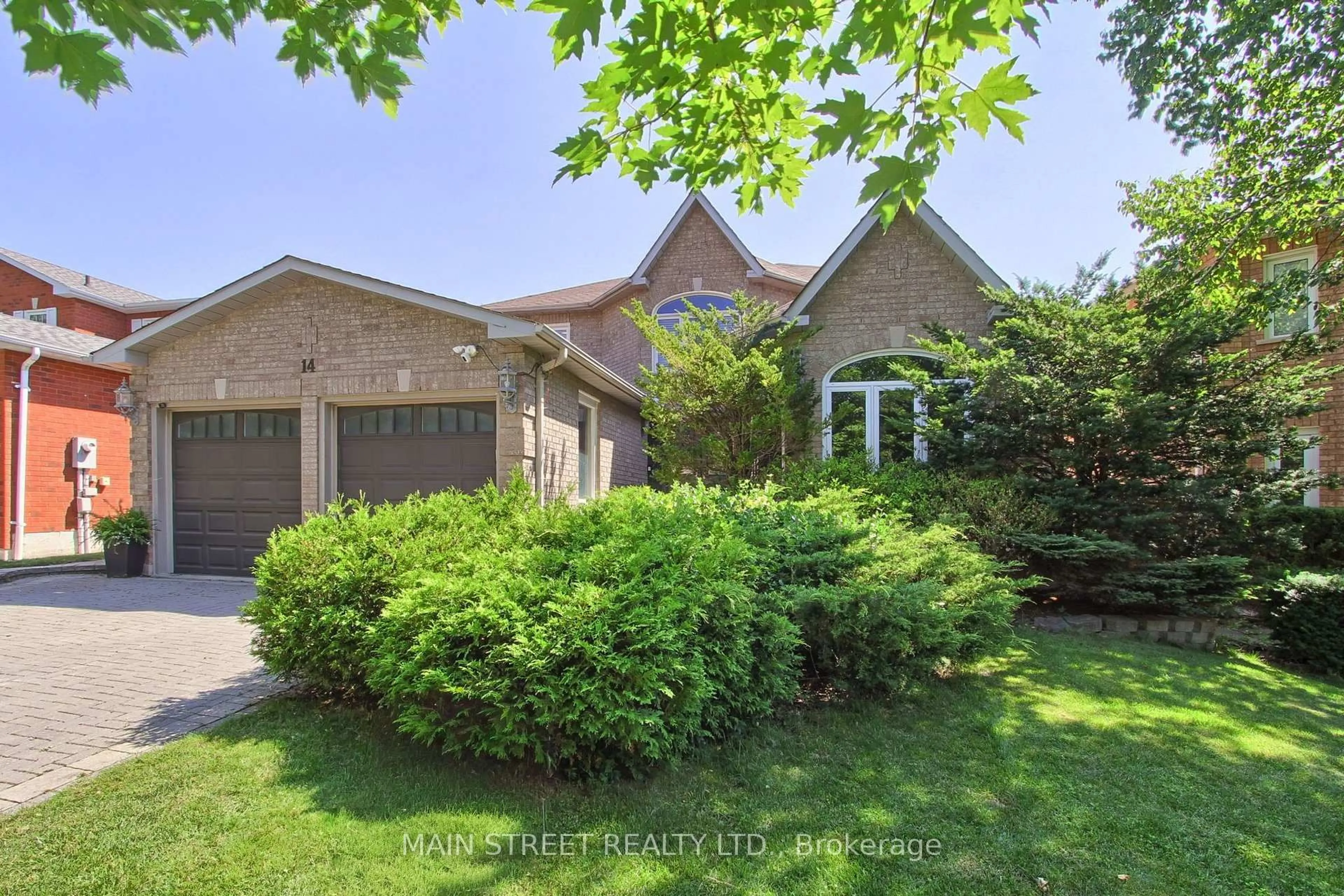 Home with brick exterior material, street for 14 Mcgee Cres, Aurora Ontario L4G 6L8