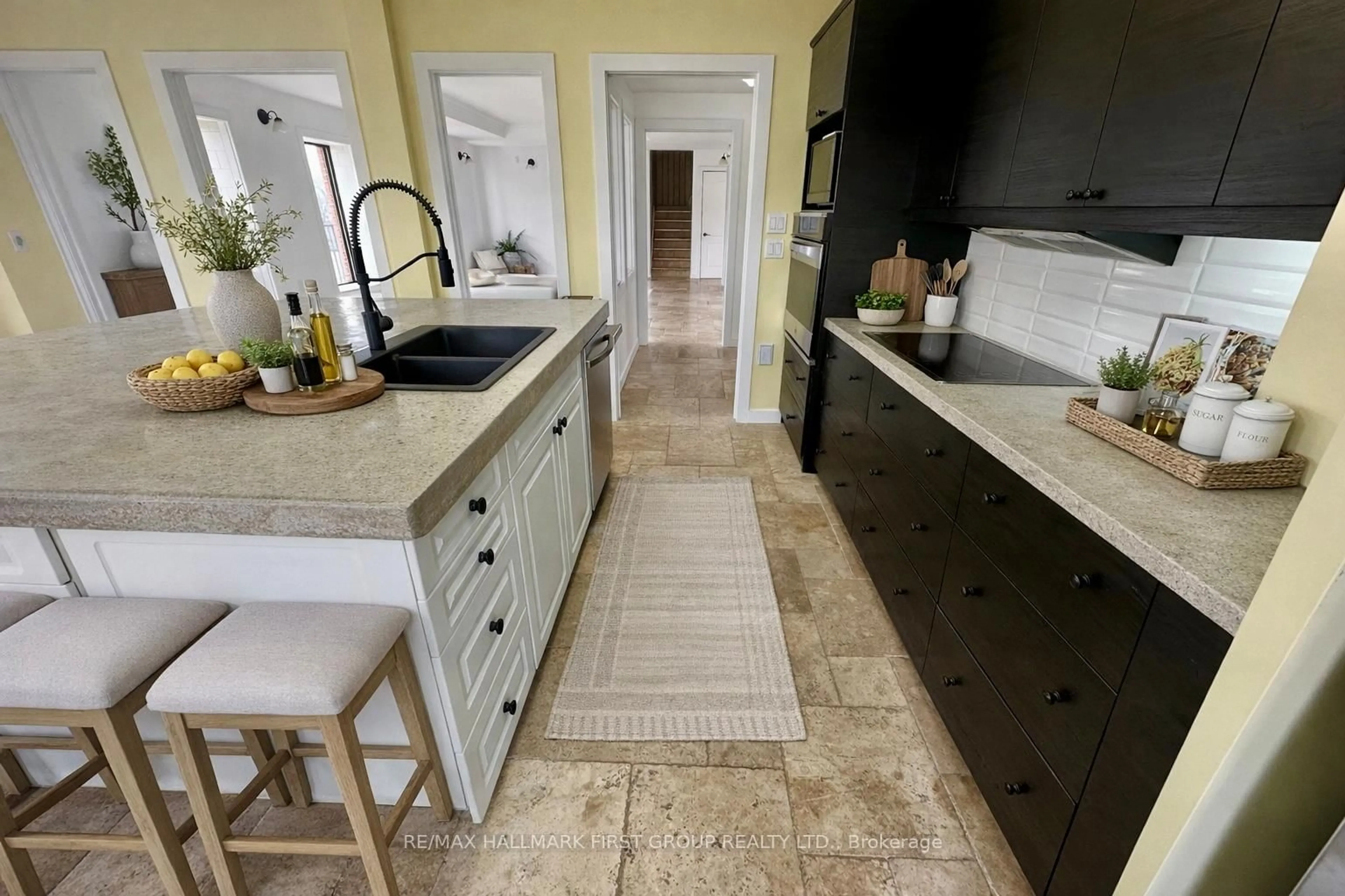 Contemporary kitchen, ceramic/tile floor for 2269 Concession 4, Uxbridge Ontario L0C 1A0