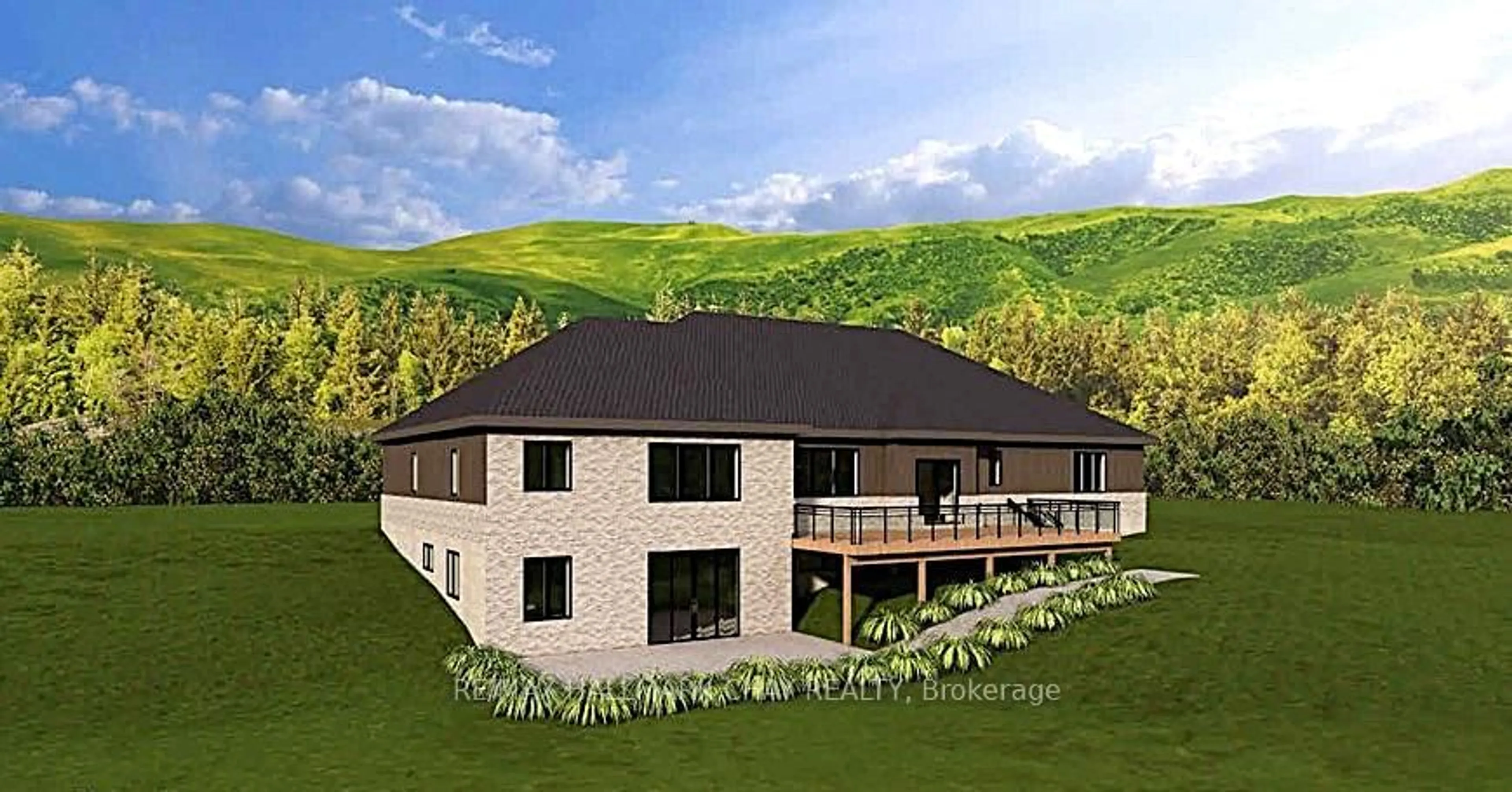 A pic from outside/outdoor area/front of a property/back of a property/a pic from drone, building for 5446 10th Line, Essa Ontario L0L 1L0