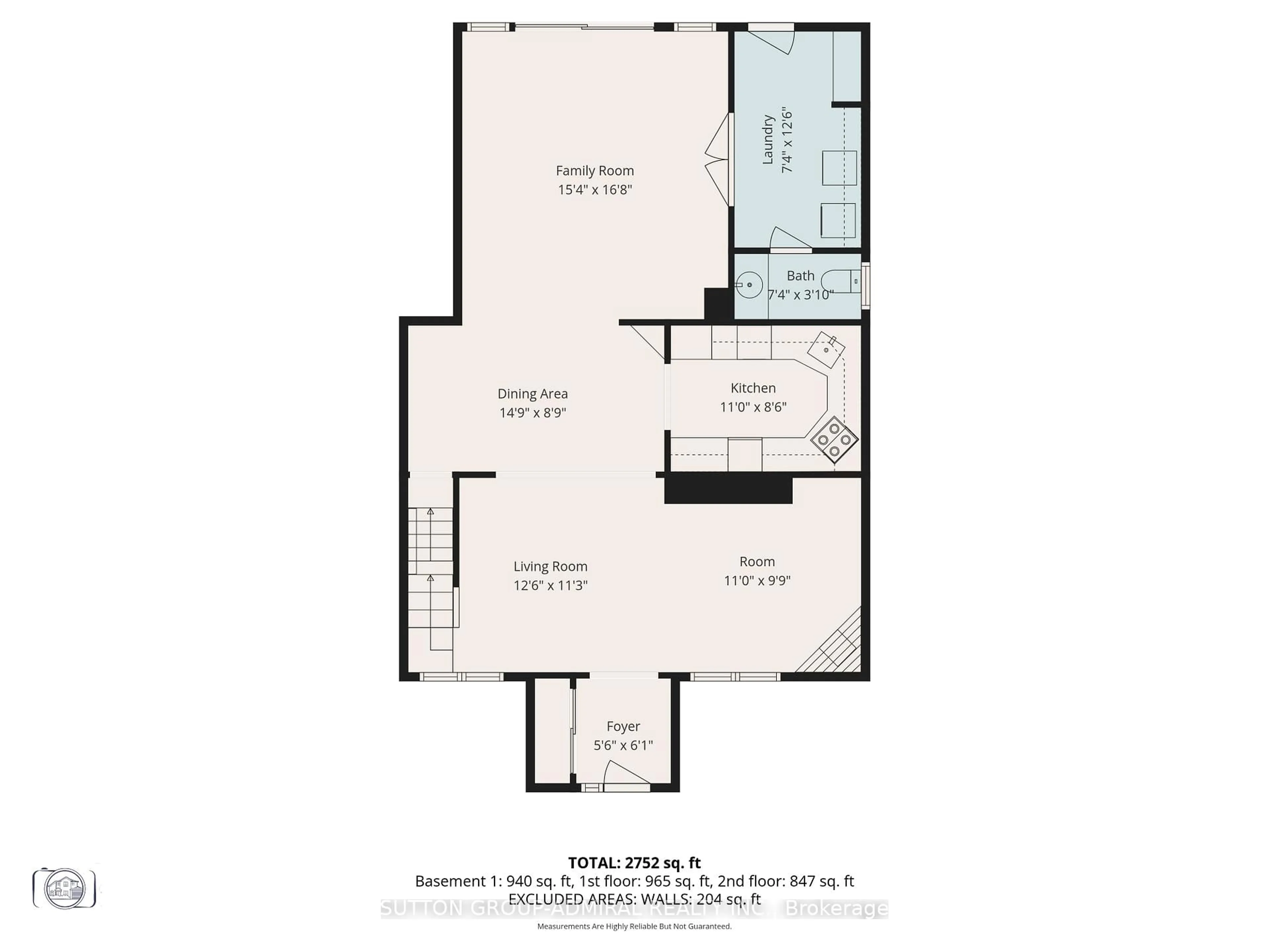 Floor plan for 110 Wood Lane, Richmond Hill Ontario L4C 4W1
