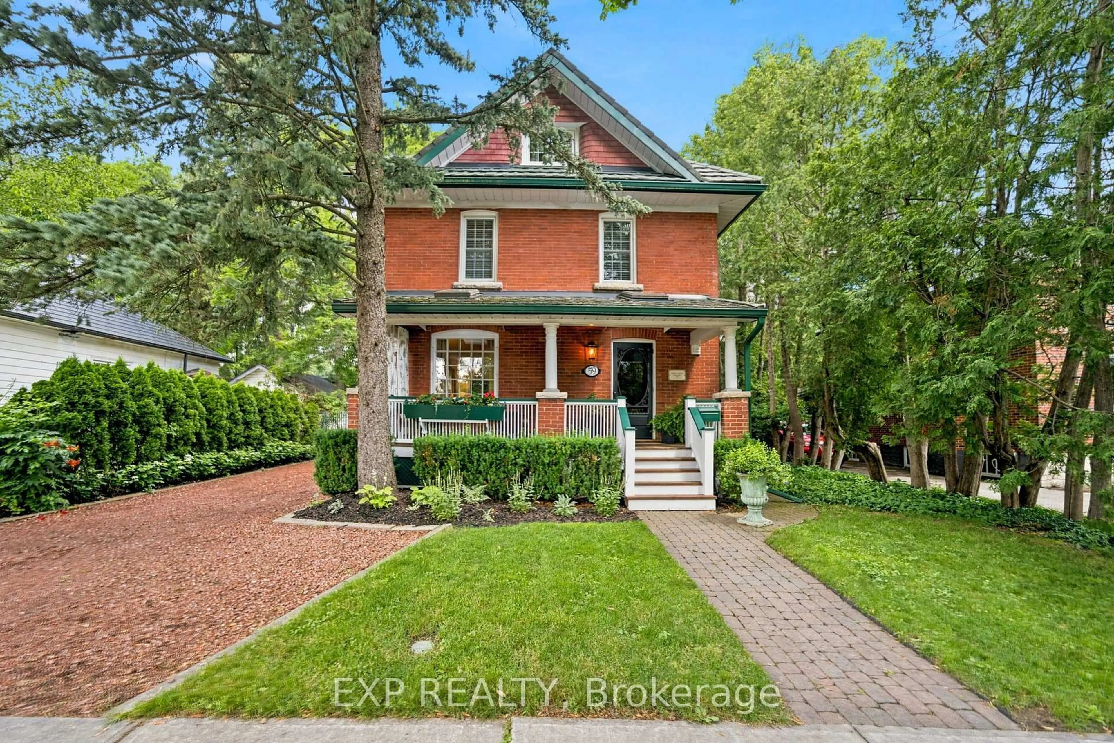 Home with brick exterior material, street for 59 Roseview Ave, Richmond Hill Ontario L4C 1C6