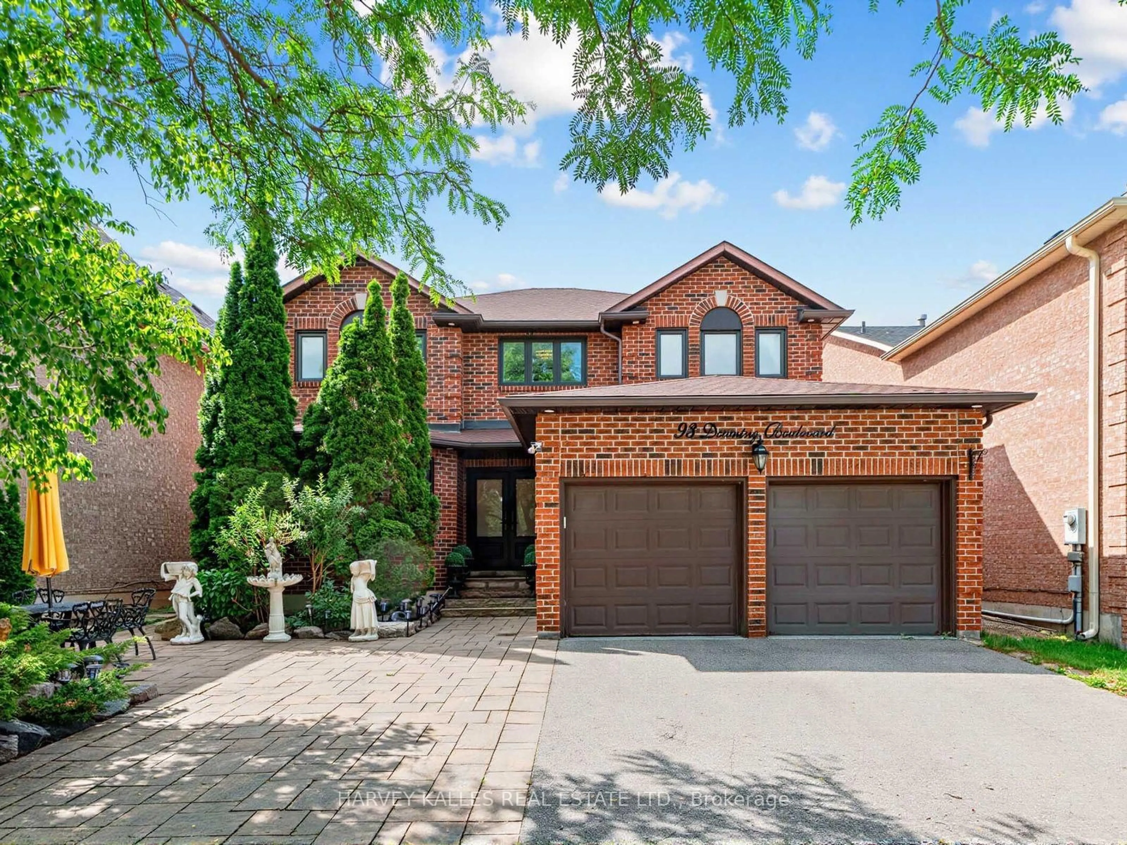 Home with brick exterior material, street for 93 Downing Blvd, Vaughan Ontario L4J 7N5