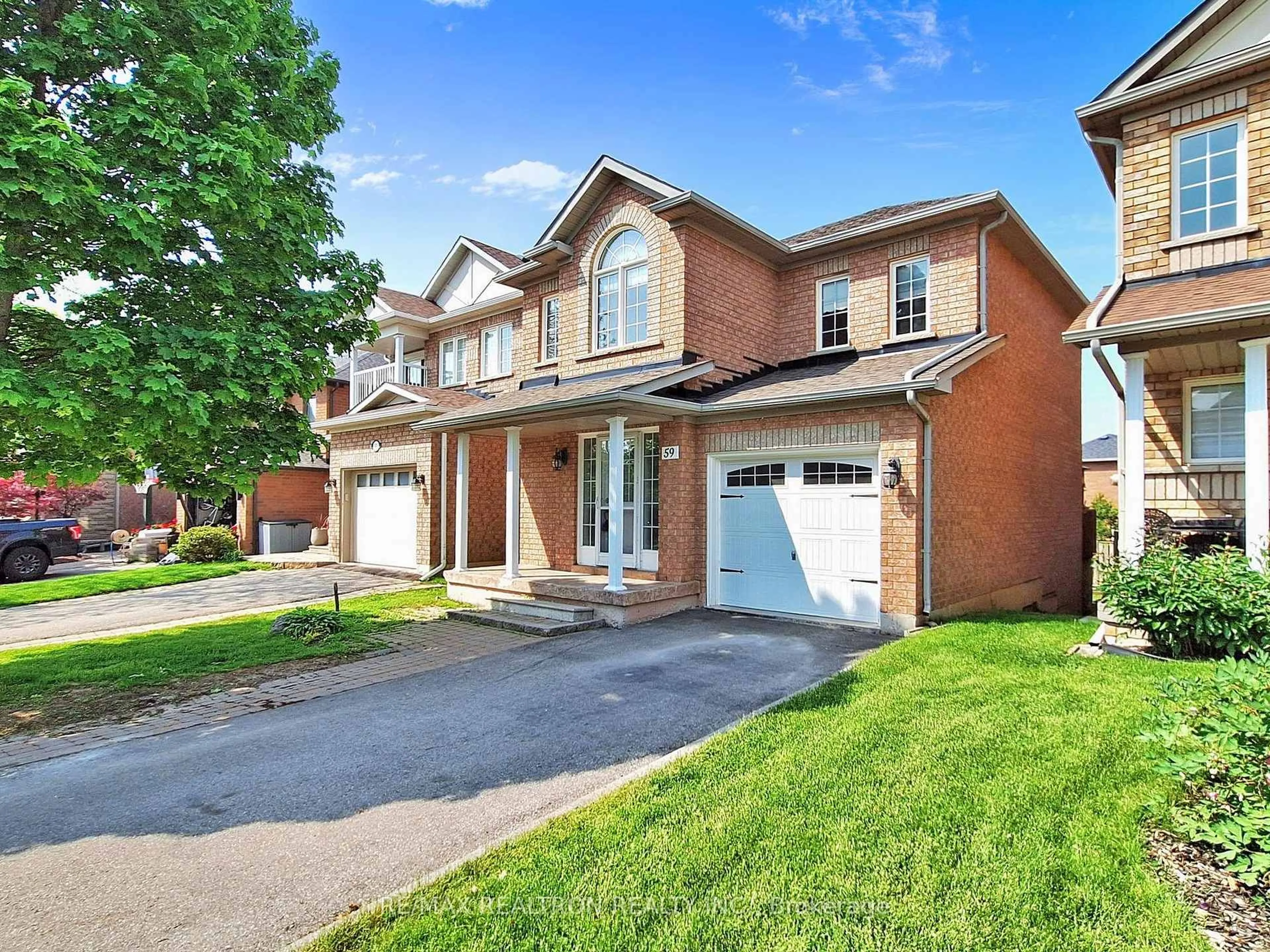 Home with brick exterior material, street for 59 Goyo Gate, Vaughan Ontario L4A 3T4