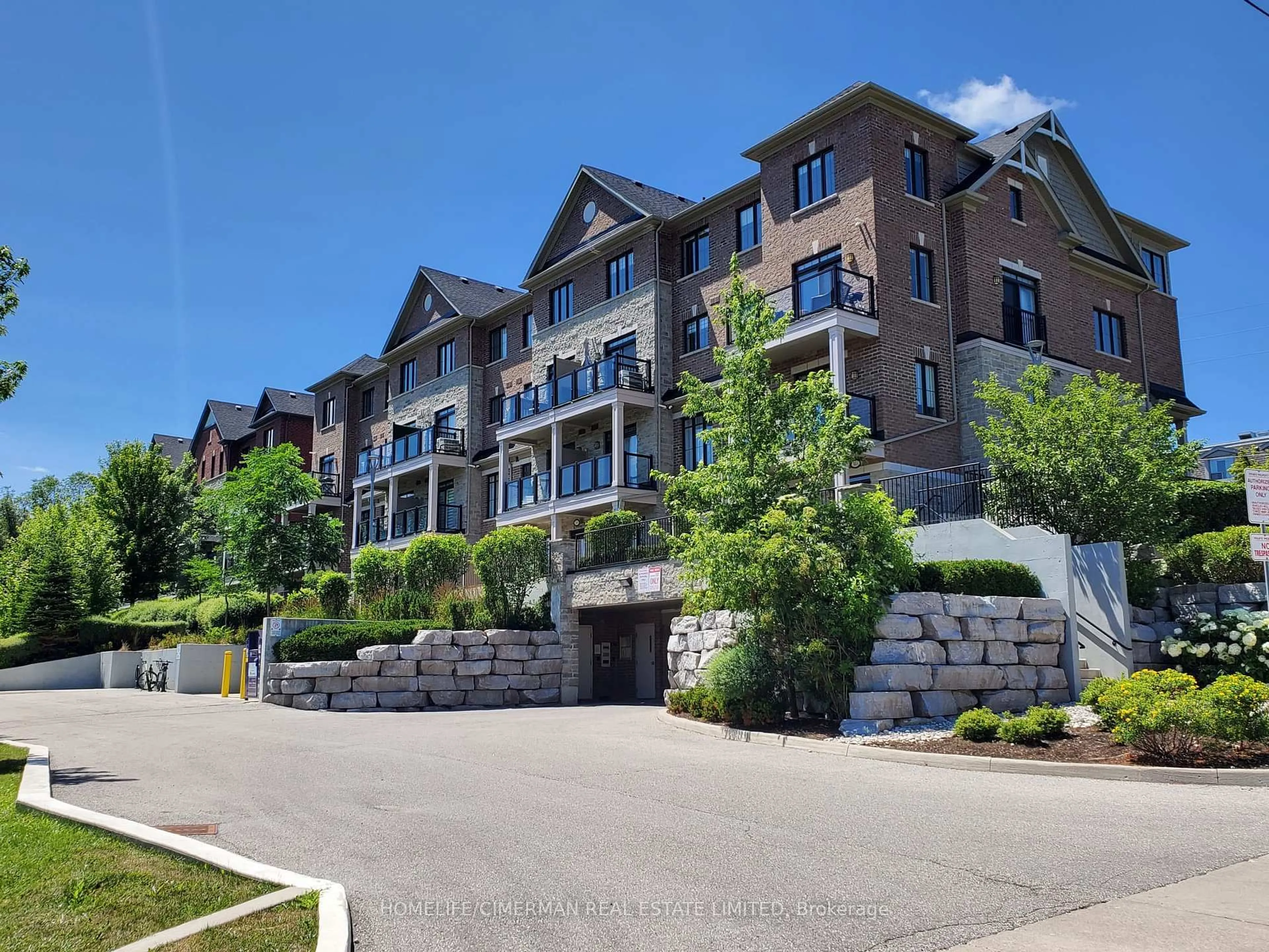 A pic from outside/outdoor area/front of a property/back of a property/a pic from drone, unknown for 201 Pine Grove Rd #405, Vaughan Ontario L4L 0H8