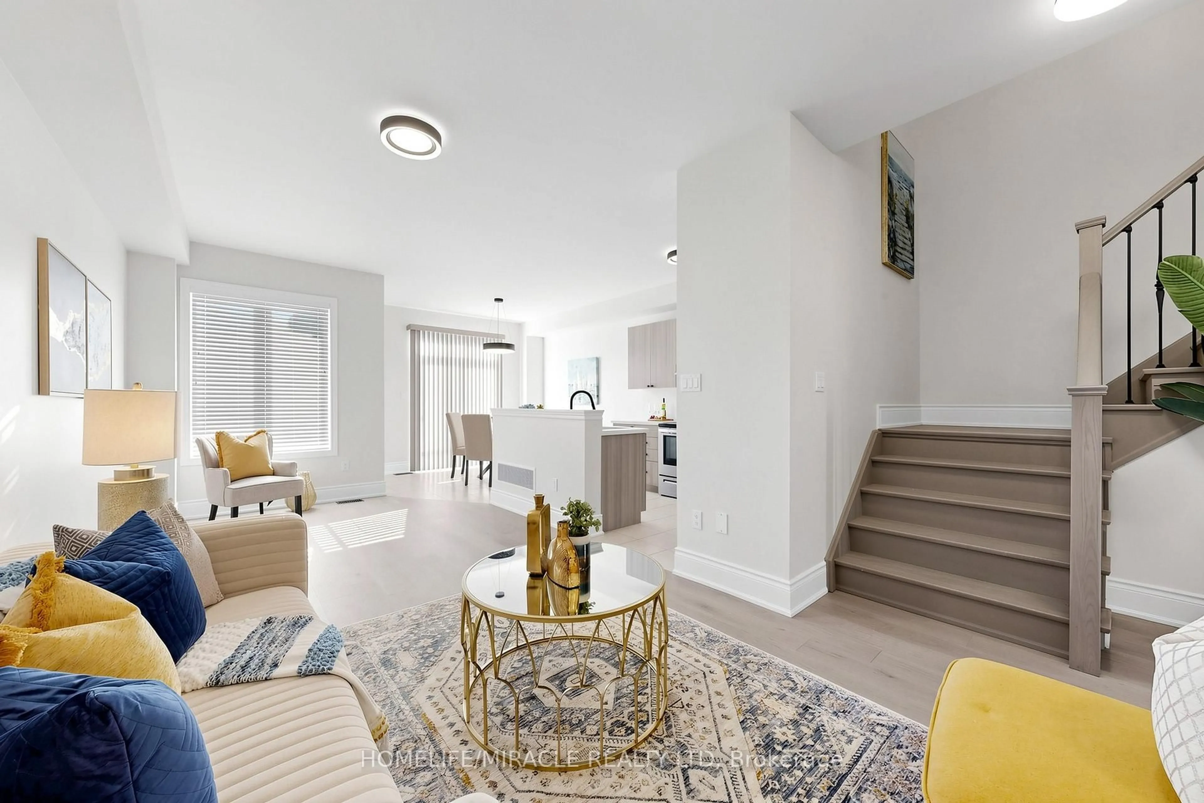 Living room with furniture, unknown for 14 Greenwood Dr, Essa Ontario L3W 0N5