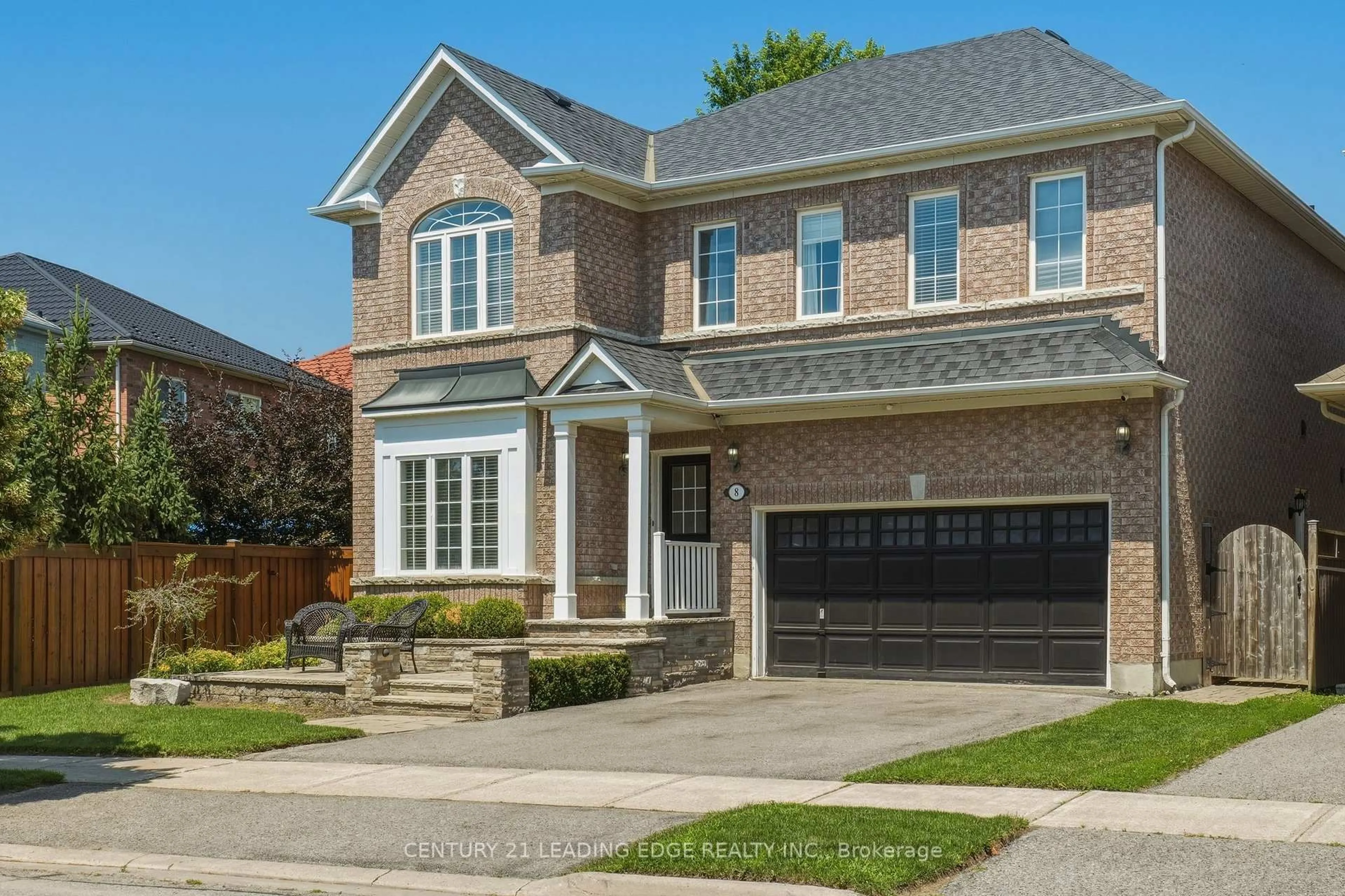Home with brick exterior material, street for 8 Haverhill Terr, Aurora Ontario L4G 7R7