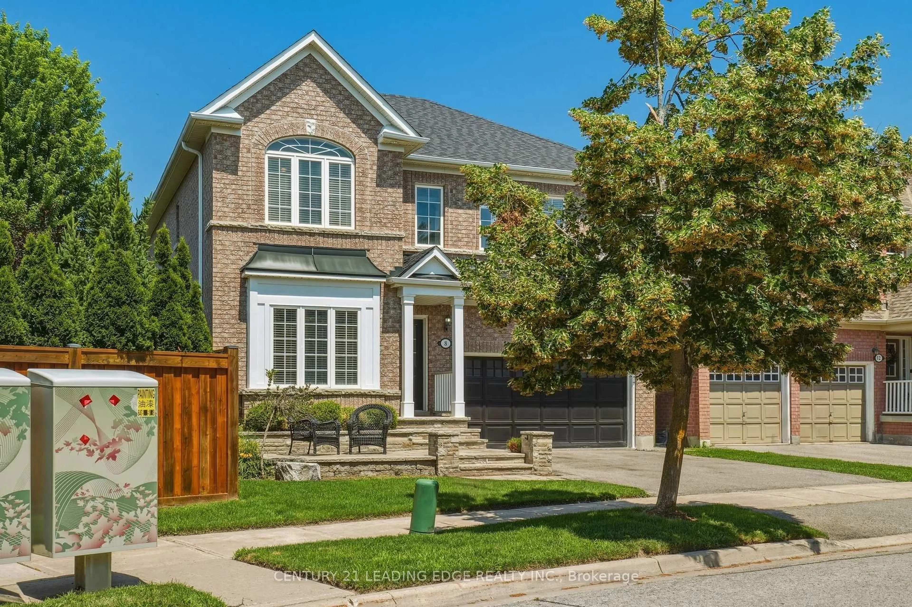 Home with brick exterior material, street for 8 Haverhill Terr, Aurora Ontario L4G 7R7