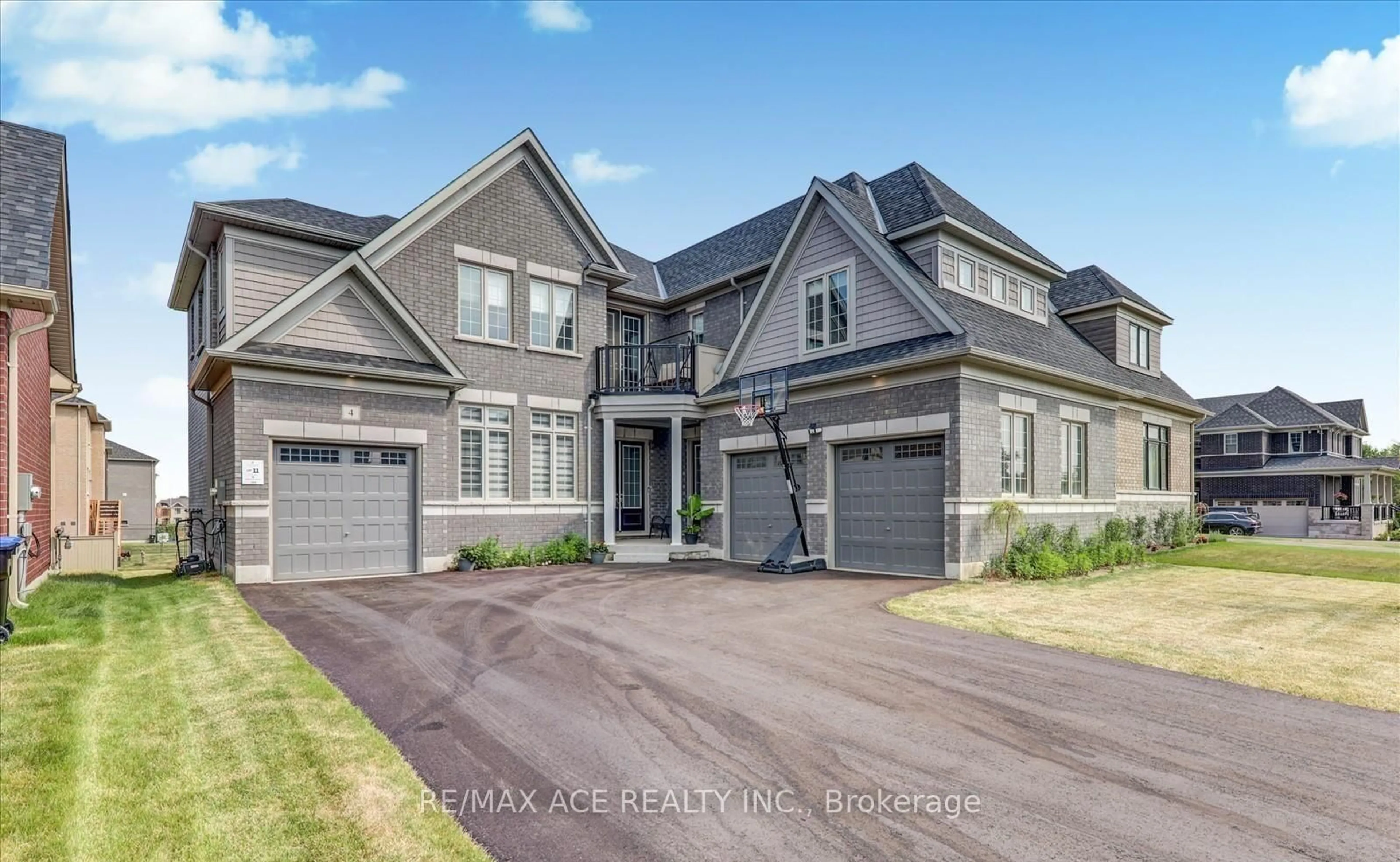 Home with brick exterior material, street for 4 Emerald Grve, Adjala-Tosorontio Ontario L0G 1W0
