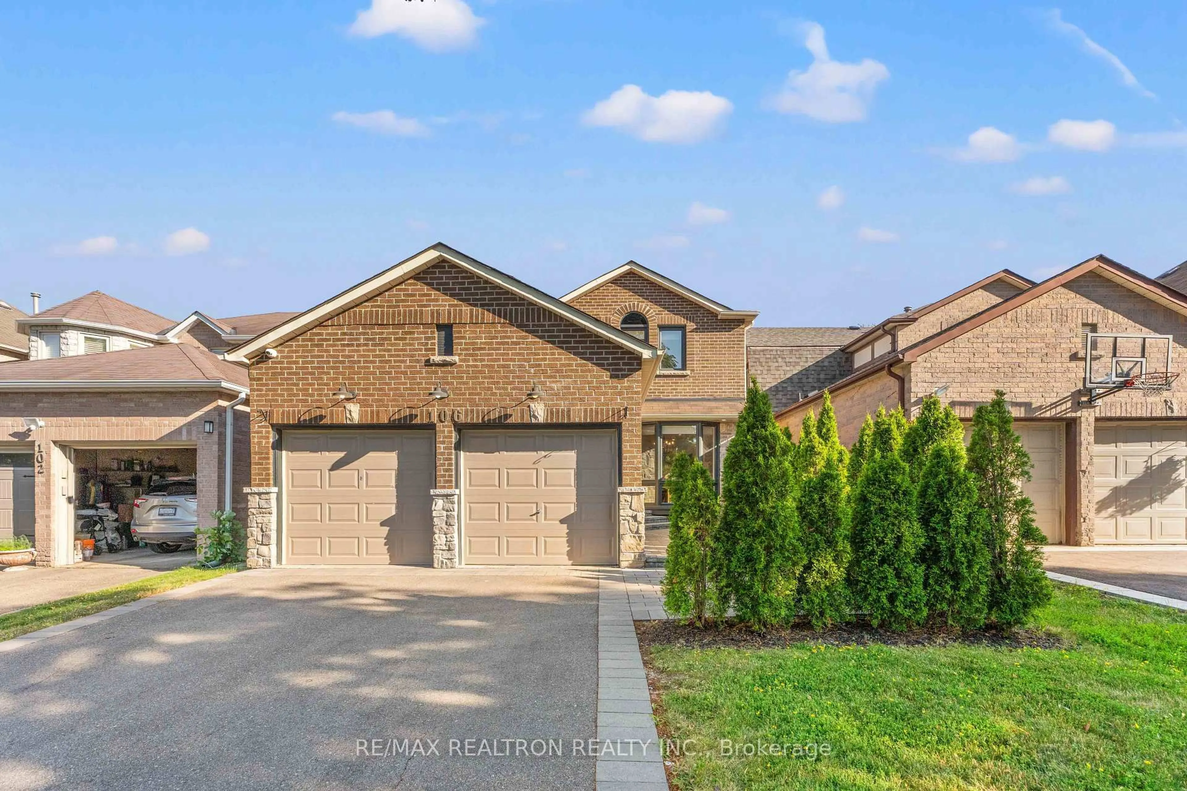 Home with brick exterior material, street for 106 Roseborough Cres, Vaughan Ontario L4J 4T9