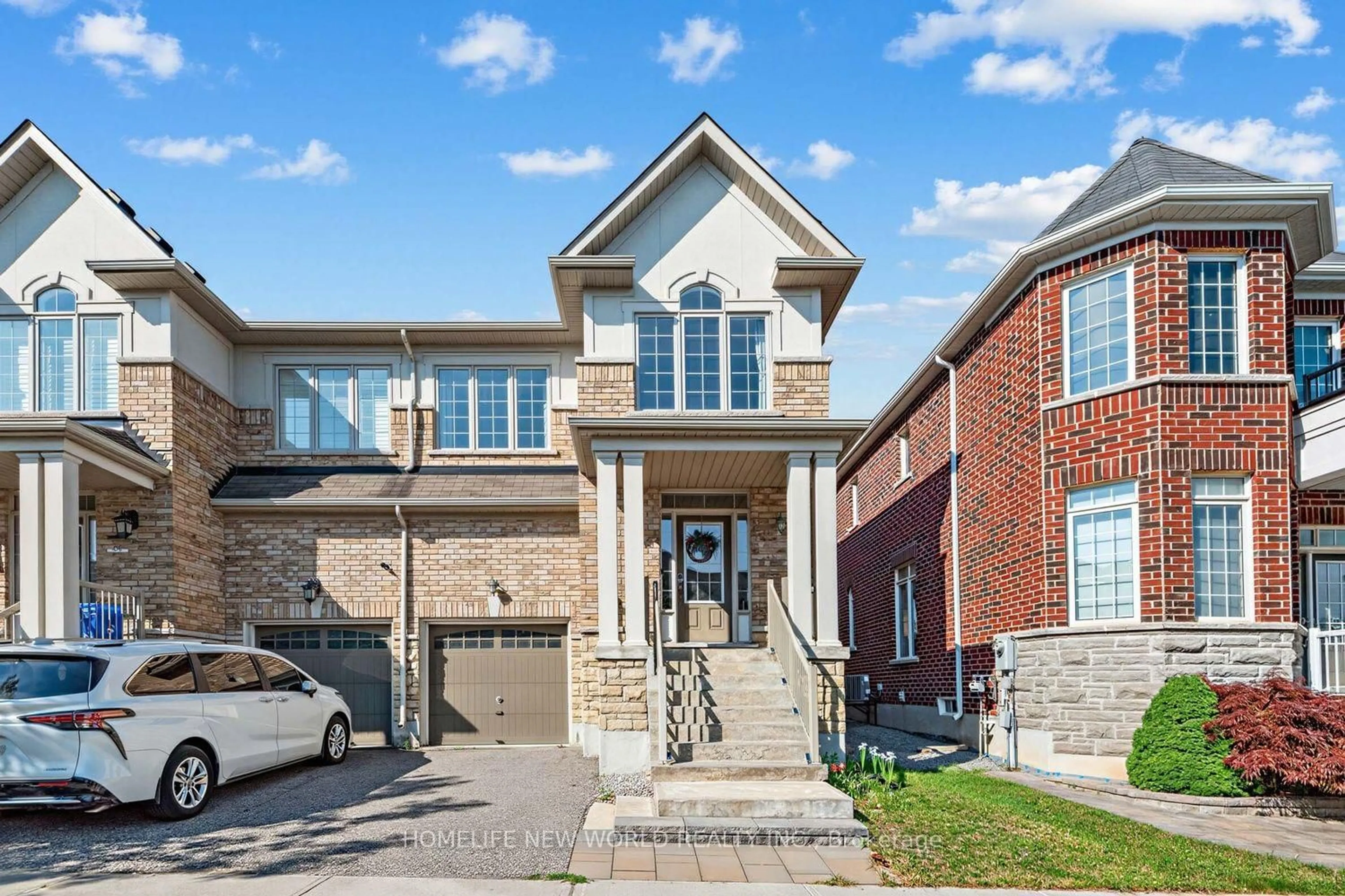 Home with brick exterior material, street for 26 Living Cres, Markham Ontario L6C 0T9
