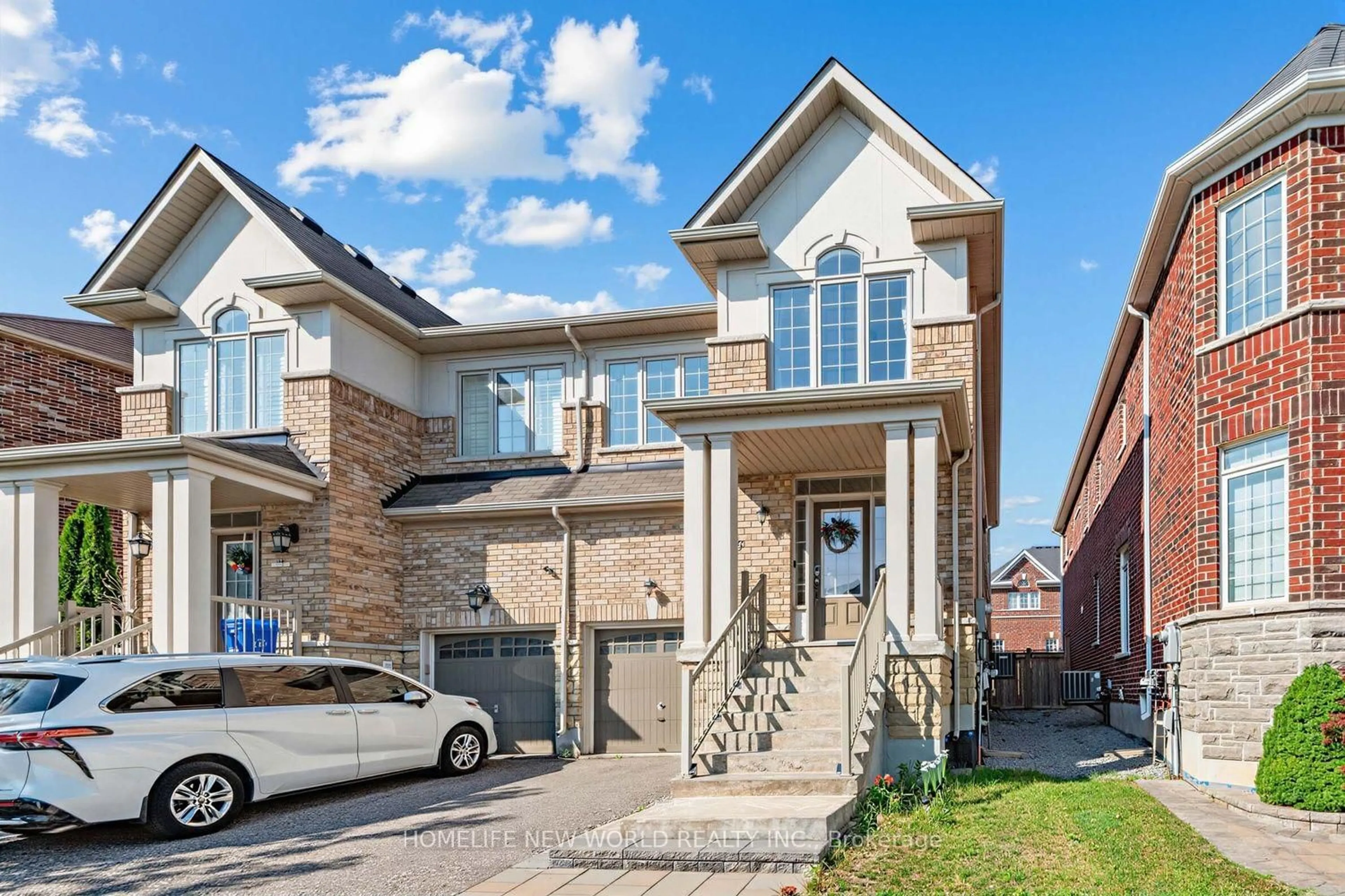 Home with brick exterior material, street for 26 Living Cres, Markham Ontario L6C 0T9