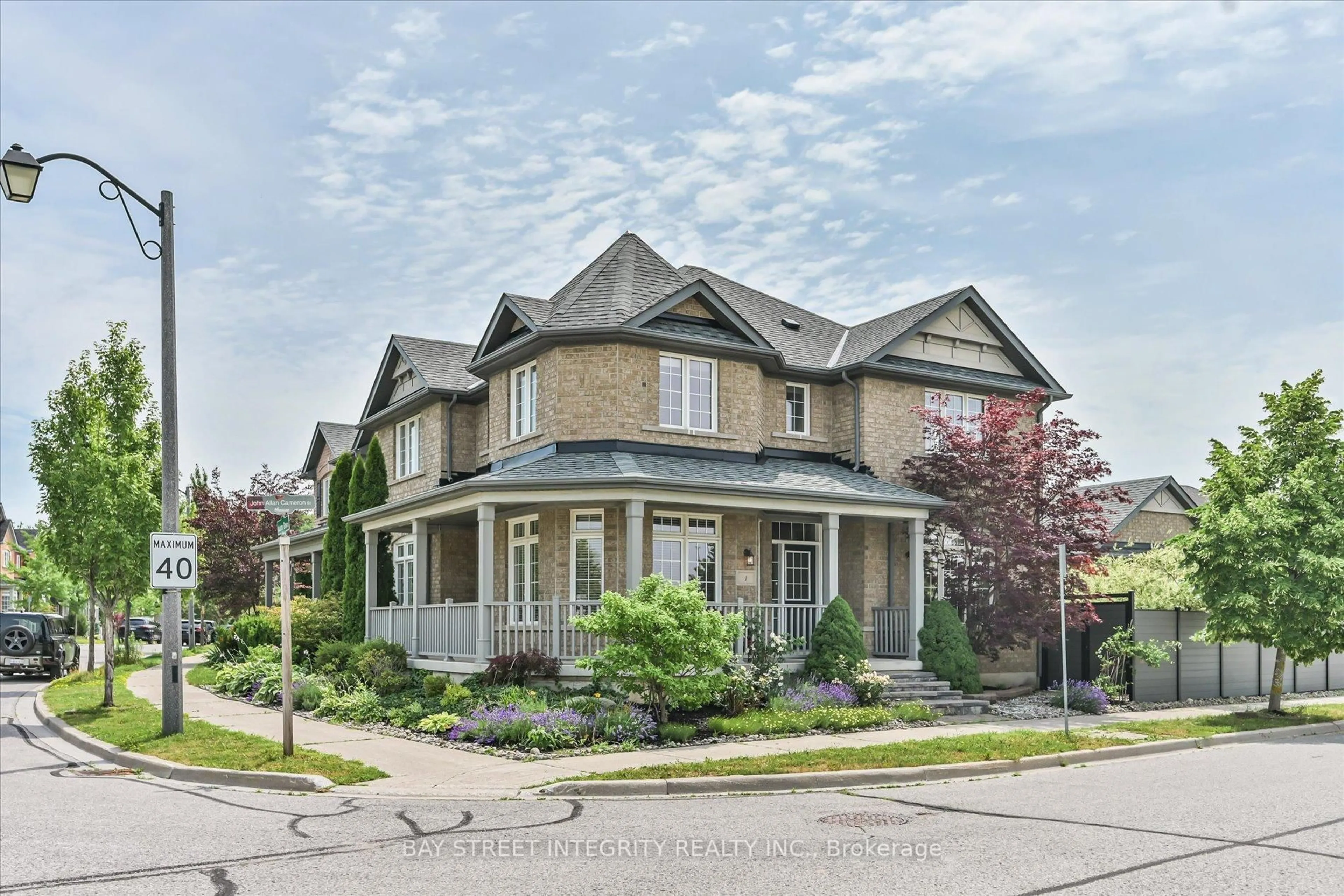 Home with brick exterior material, street for 1 Autumn Glow Dr, Markham Ontario L6B 0P4