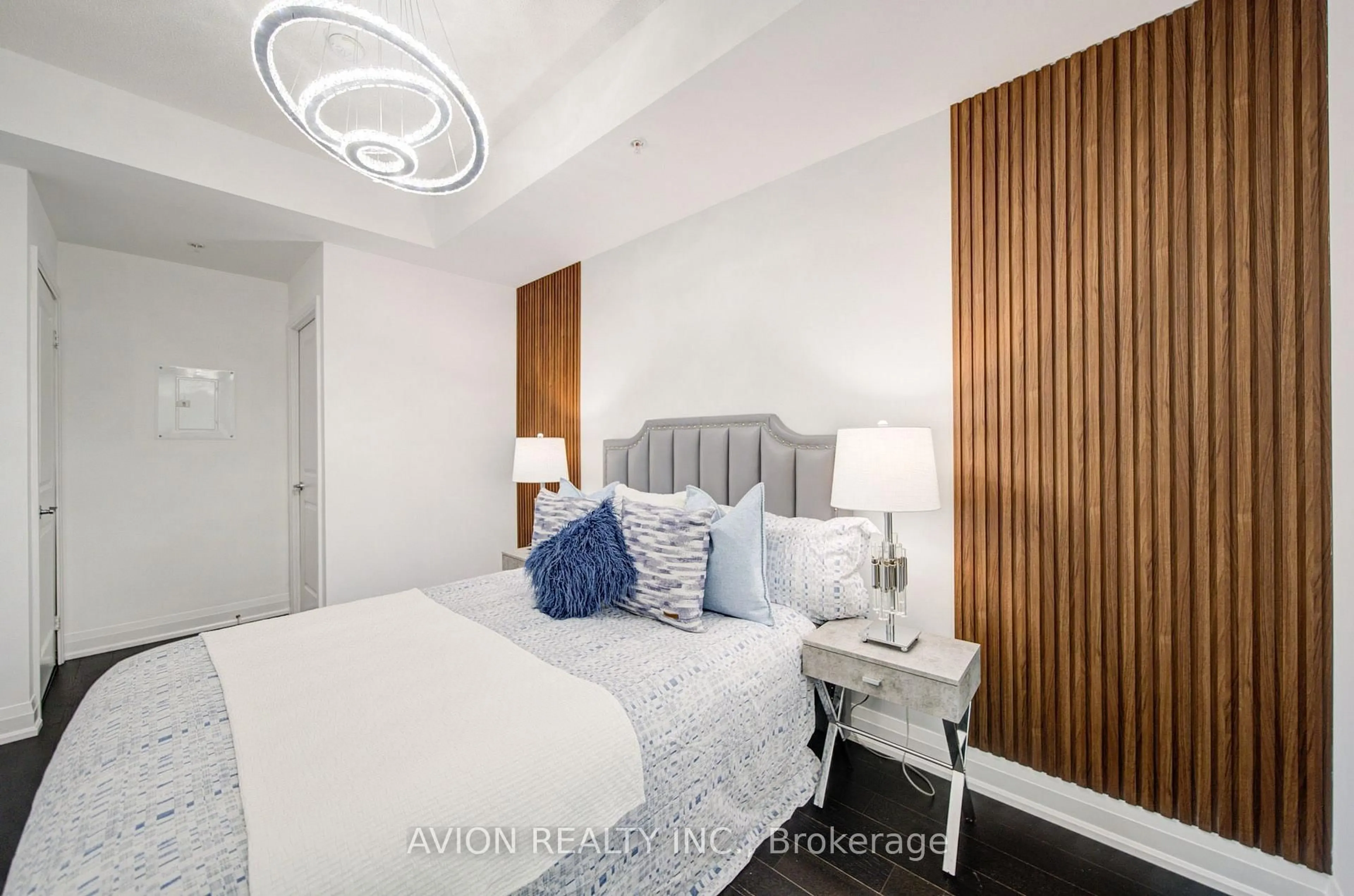 Bedroom with bed, unknown for 9582 Markham Rd #907, Markham Ontario L6E 0T4