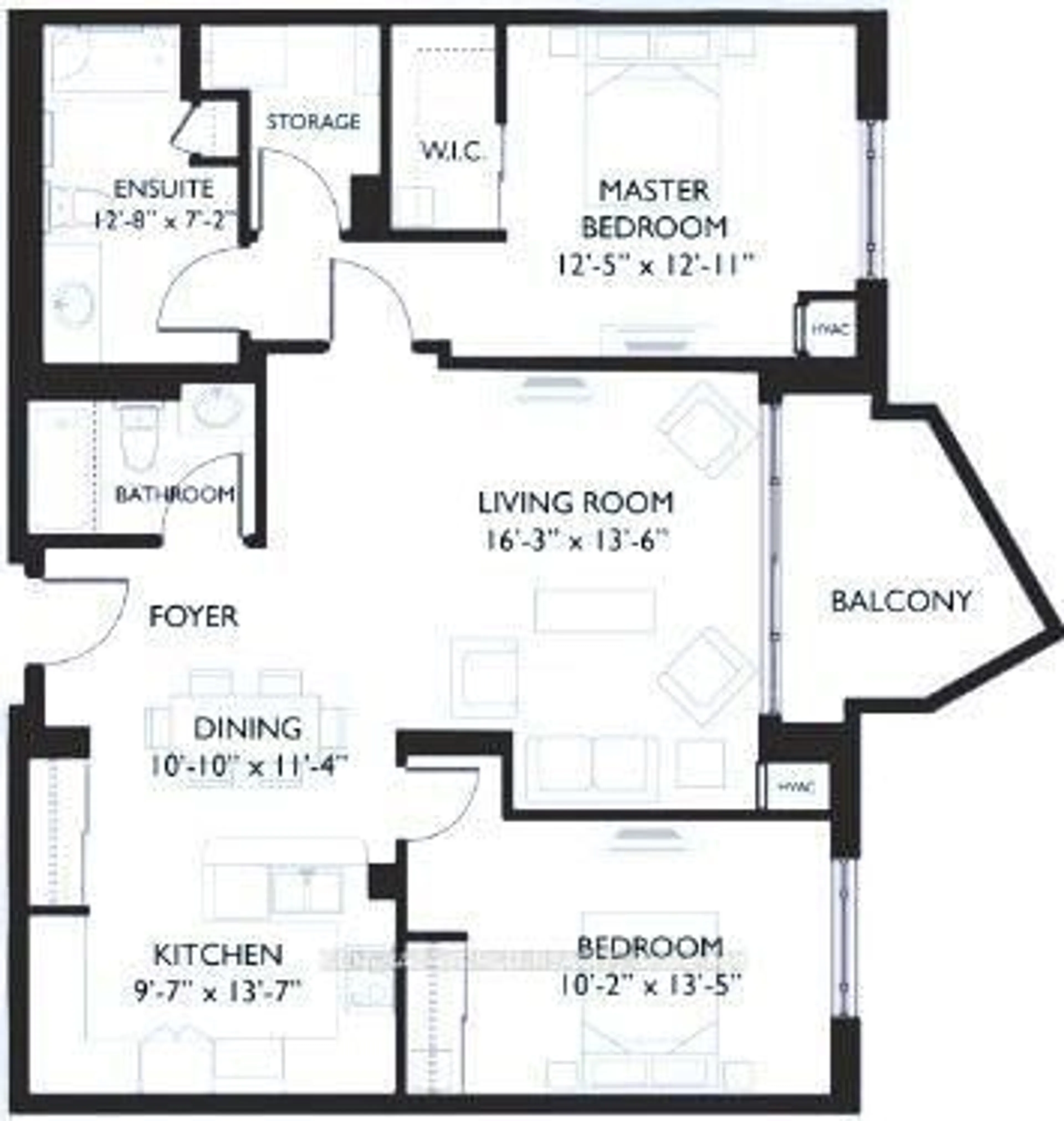 Floor plan for 440 William Graham Dr #403, Aurora Ontario L4G 7C7