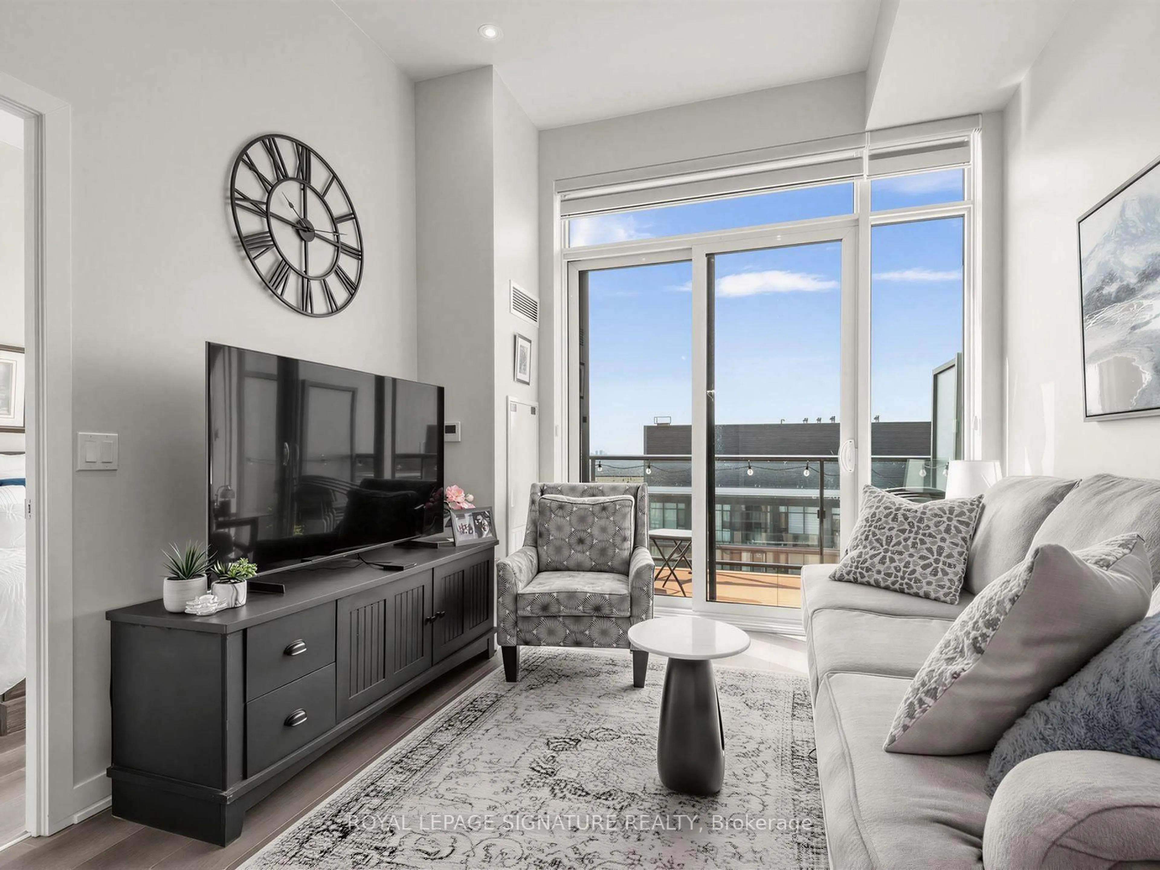 Living room with furniture, unknown for 100 Eagle Rock Way #1205, Vaughan Ontario L6A 5C2