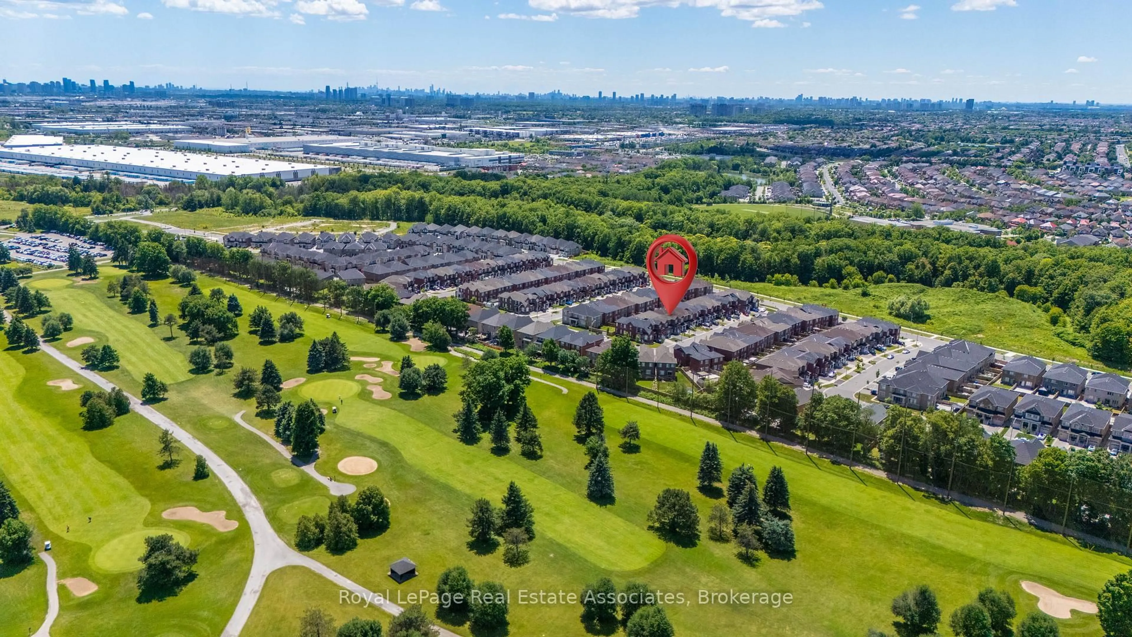 A pic from outside/outdoor area/front of a property/back of a property/a pic from drone, water/lake/river/ocean view for 90 Titan Tr, Markham Ontario L3S 0E2