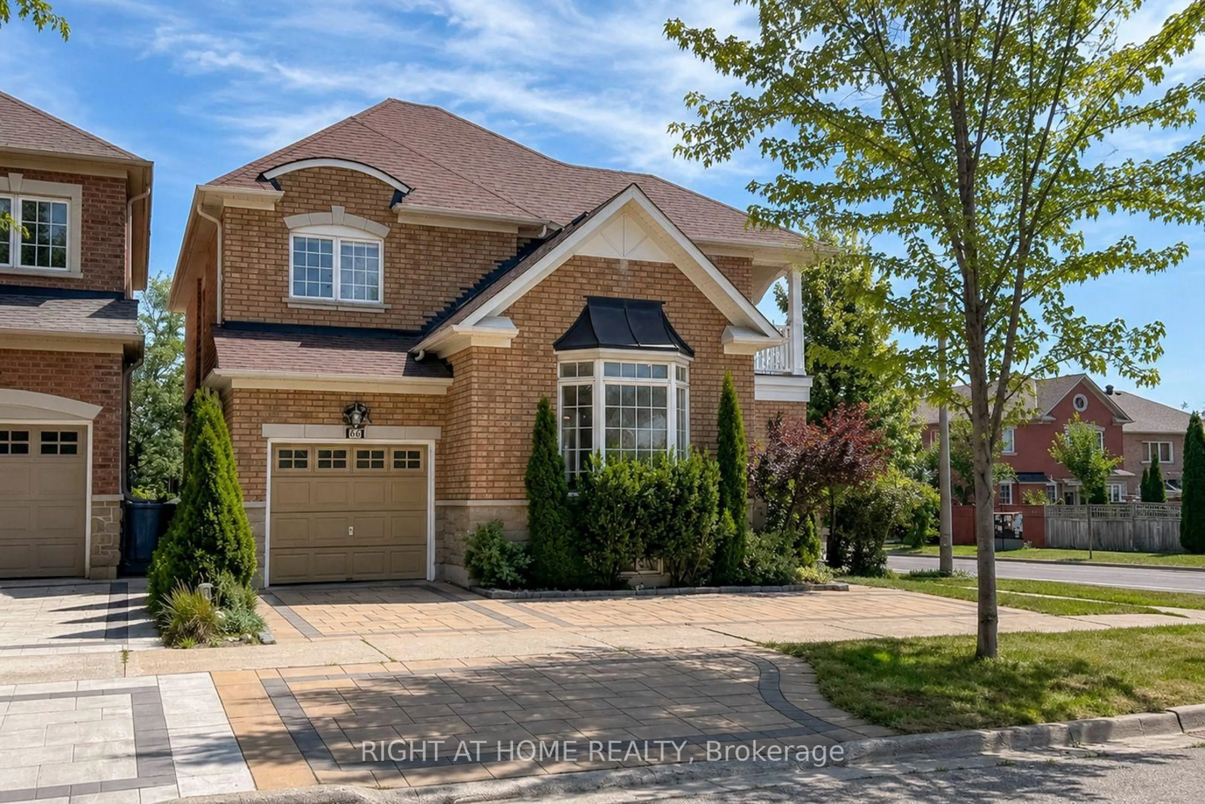 Home with brick exterior material, street for 66 Larkmead Cres, Markham Ontario L6C 3C7