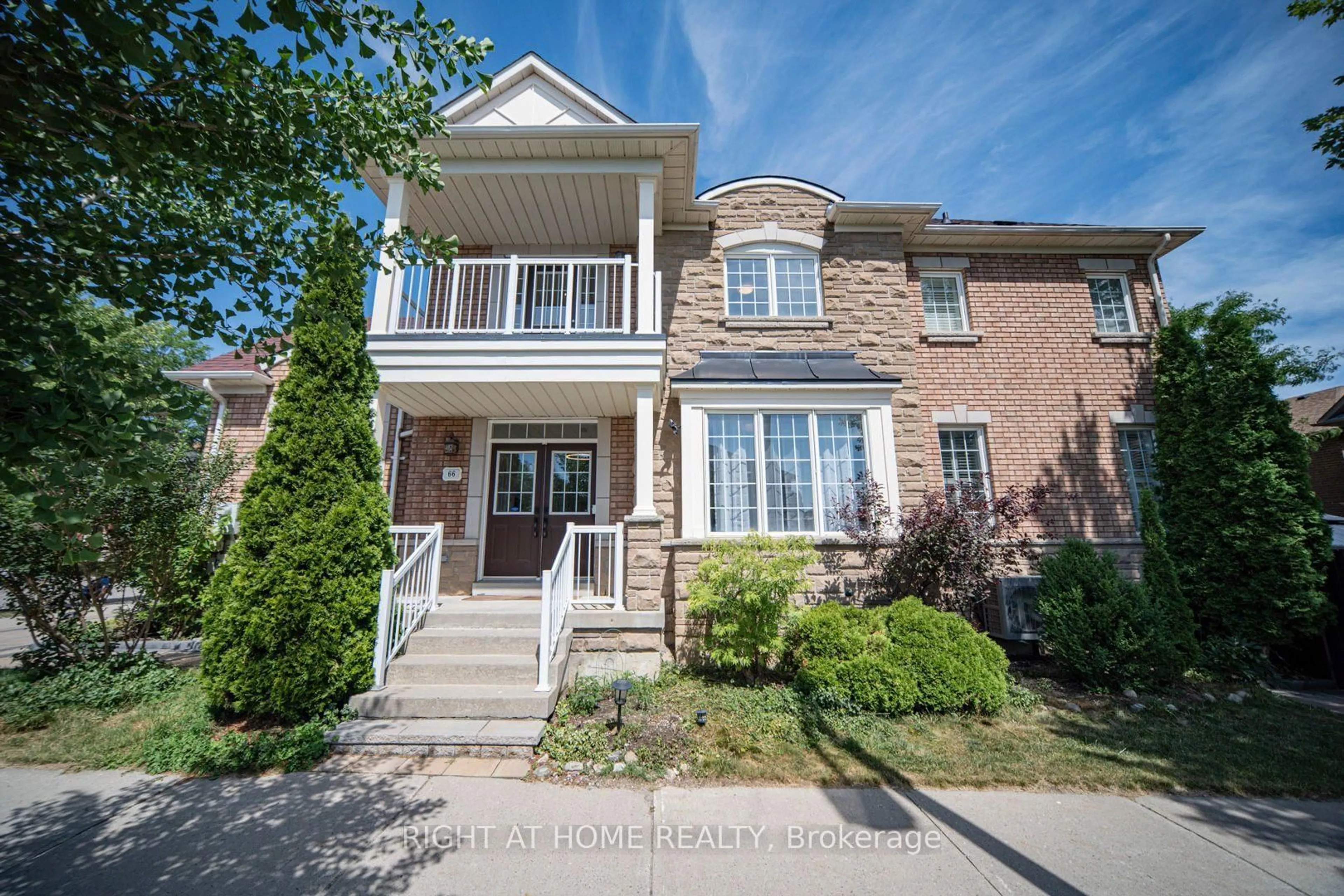 Home with brick exterior material, street for 66 Larkmead Cres, Markham Ontario L6C 3C7