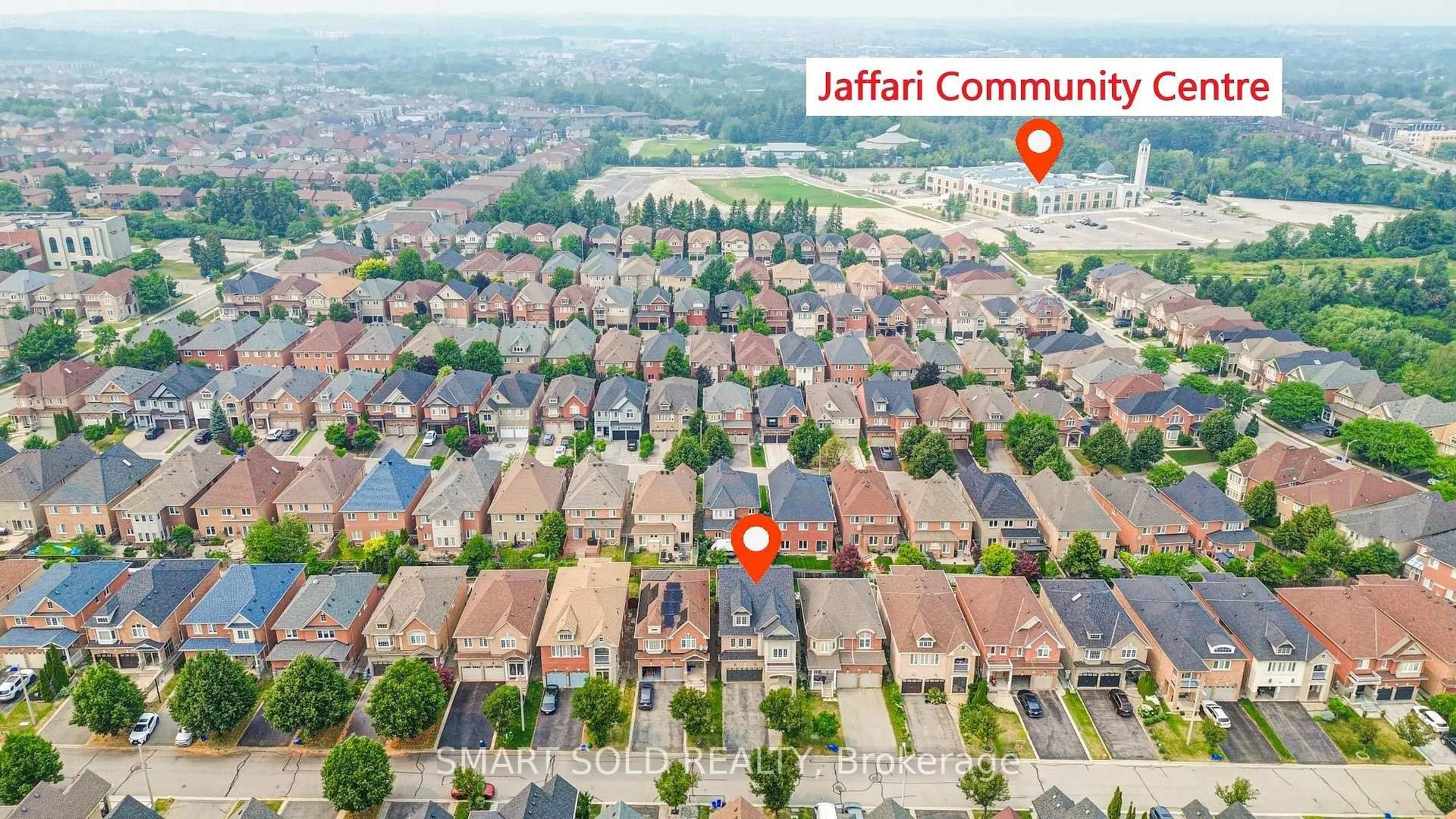 A pic from outside/outdoor area/front of a property/back of a property/a pic from drone, street for 48 Ravel Dr, Vaughan Ontario L4J 8Z2