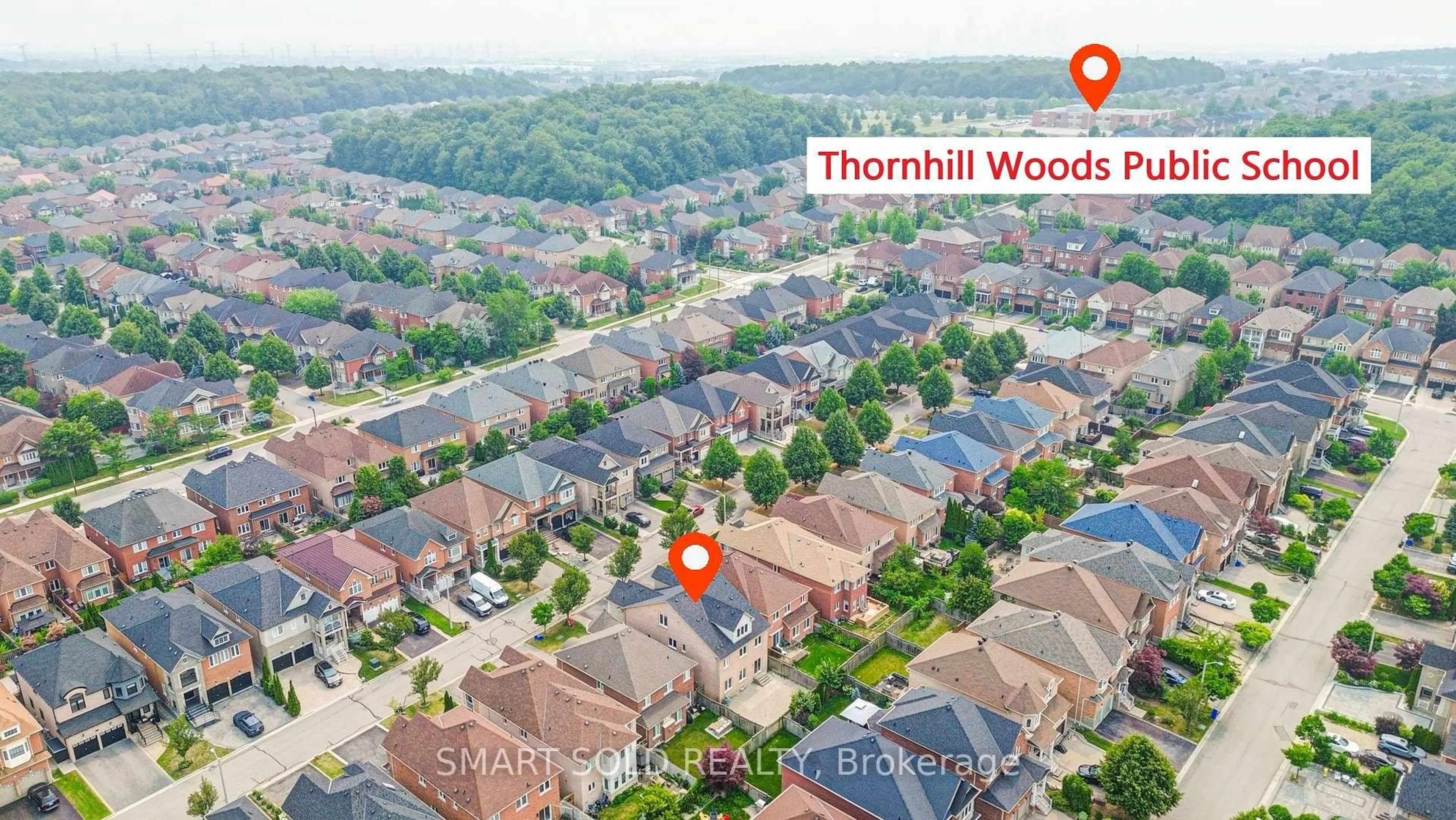 A pic from outside/outdoor area/front of a property/back of a property/a pic from drone, street for 48 Ravel Dr, Vaughan Ontario L4J 8Z2