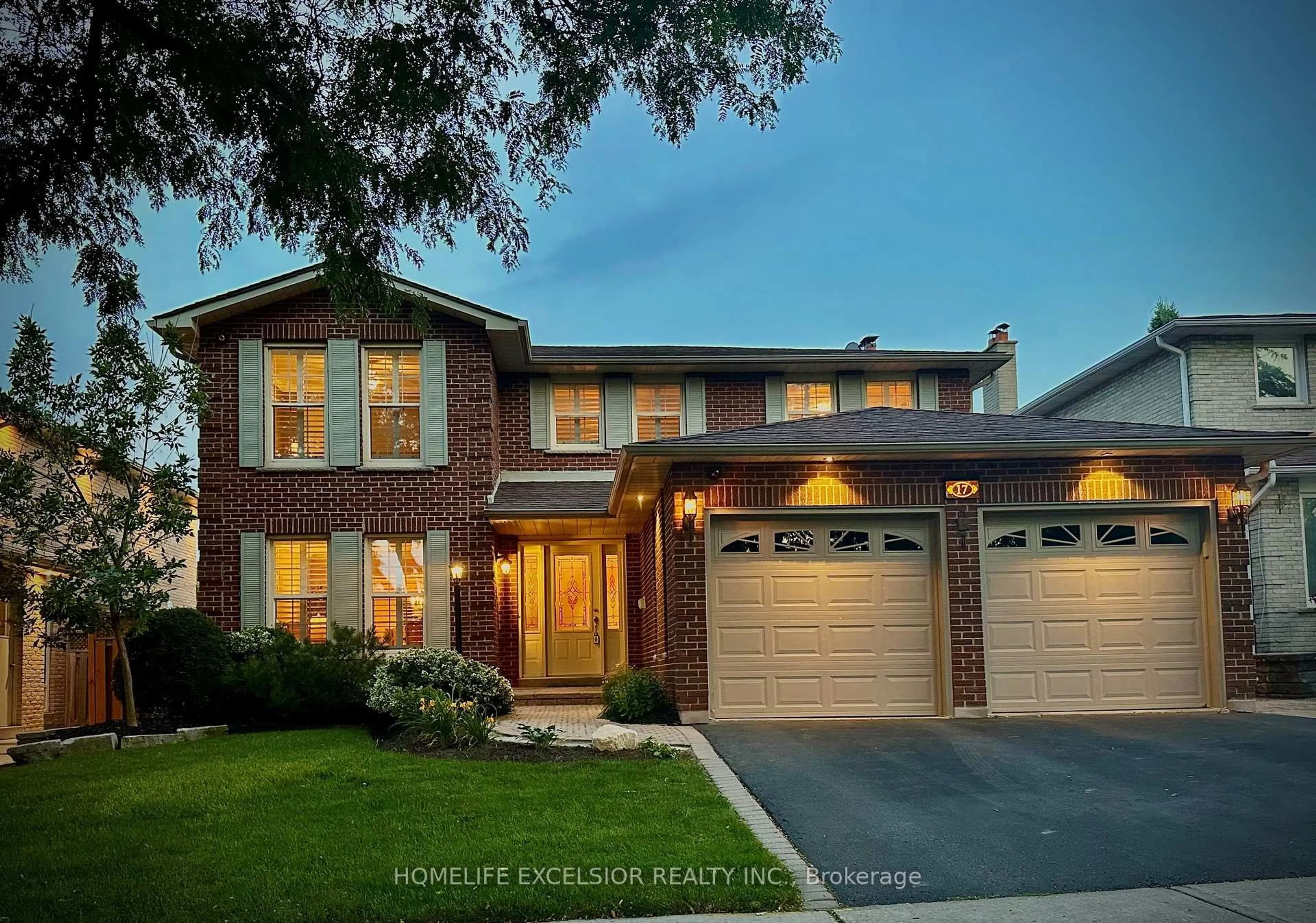 Home with brick exterior material, street for 17 Black Cherry Dr, Markham Ontario L3P 4L6