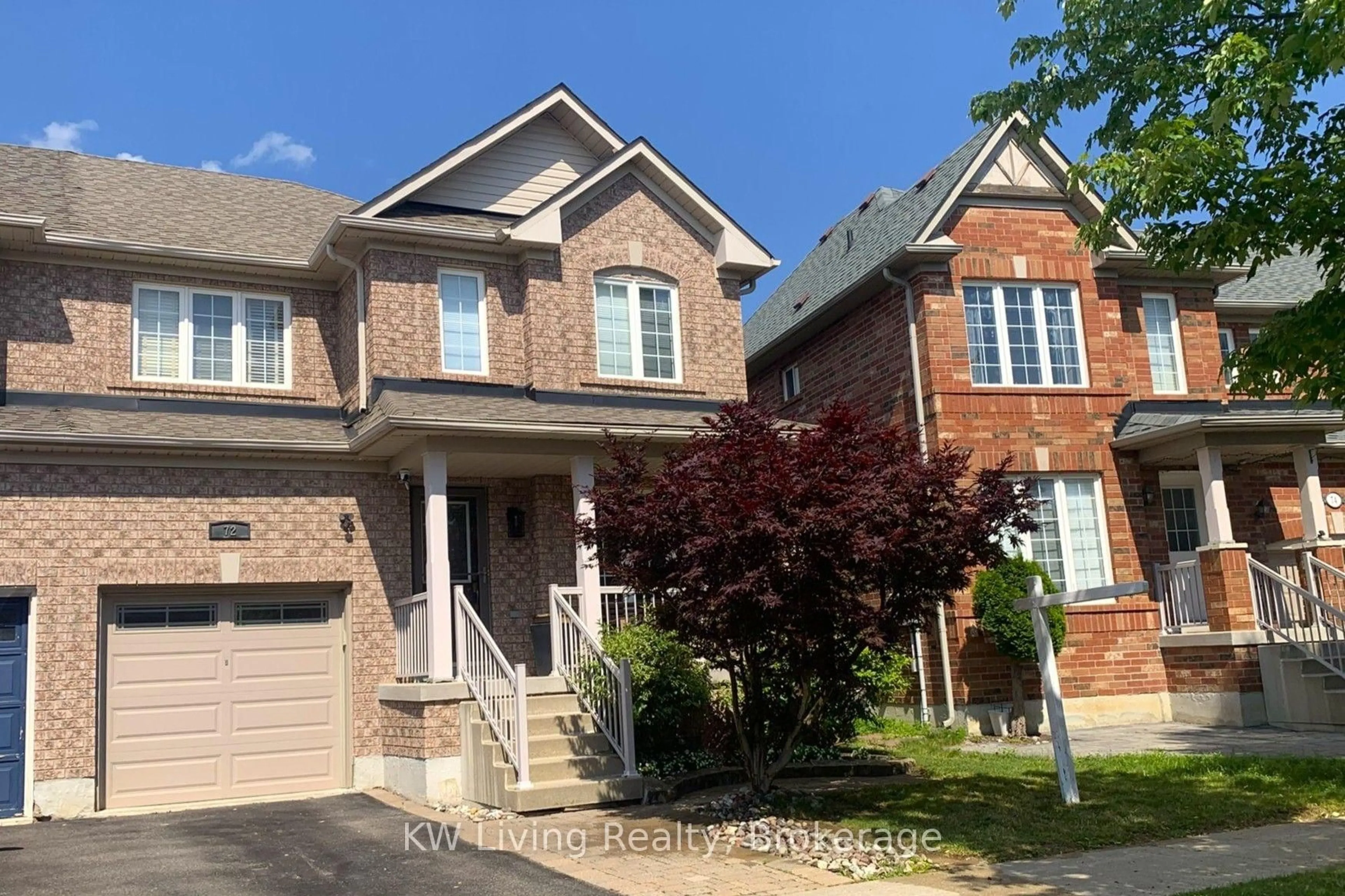 Home with brick exterior material, street for 72 Stotts Cres, Markham Ontario L6E 1T2