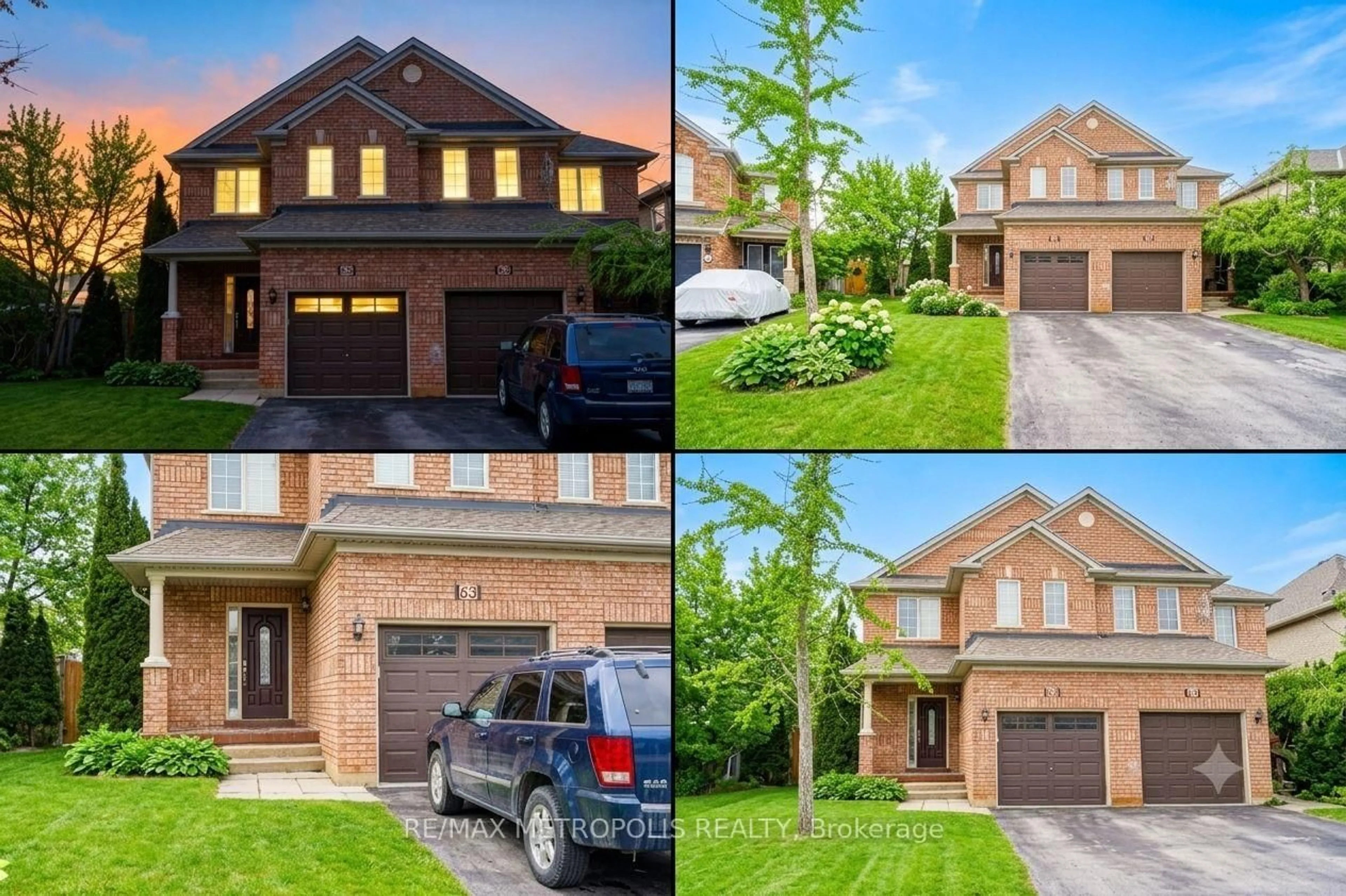 Home with brick exterior material, street for 63 Echo Ridge Cres, Vaughan Ontario L4H 2K1