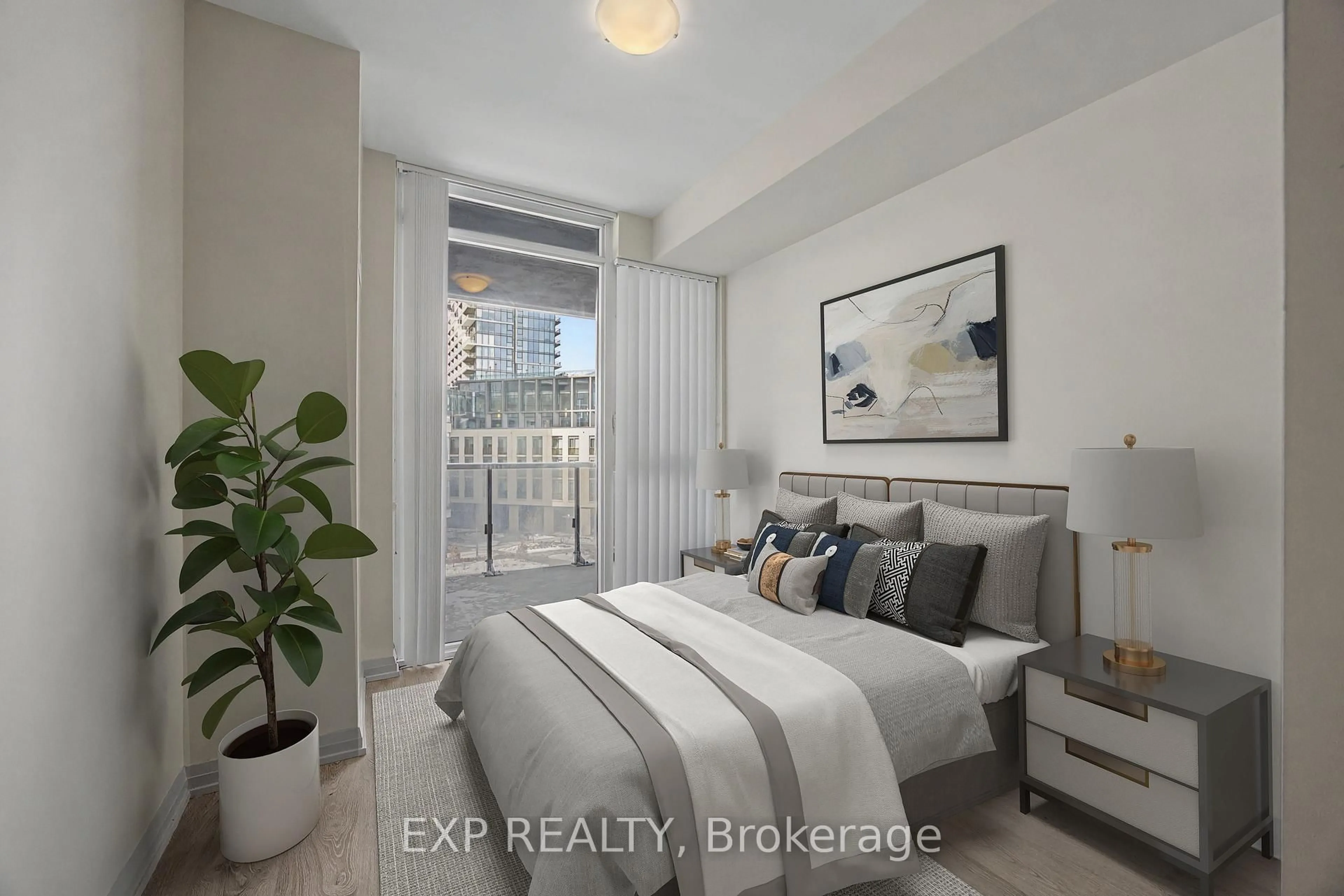 Bedroom with bed, unknown for 7895 Jane St #309, Vaughan Ontario L4K 2M7