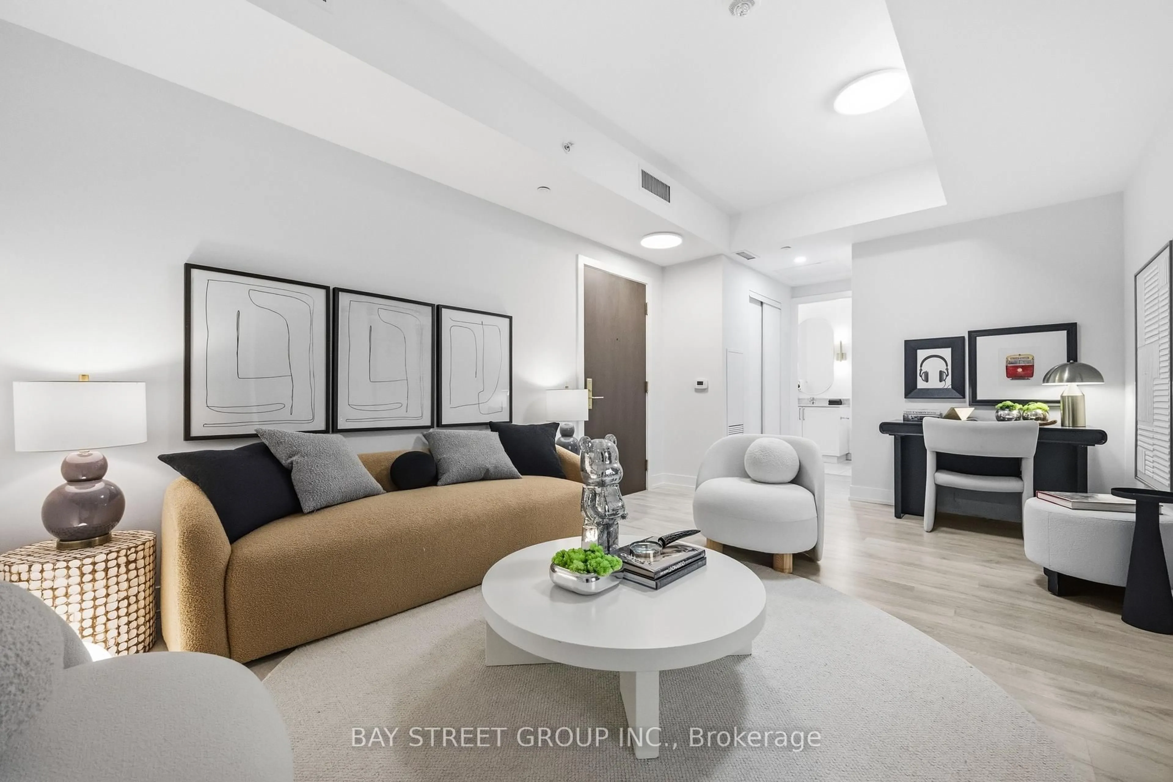 Living room with furniture, unknown for 268 Buchanan Dr #505W, Markham Ontario L3R 8G9