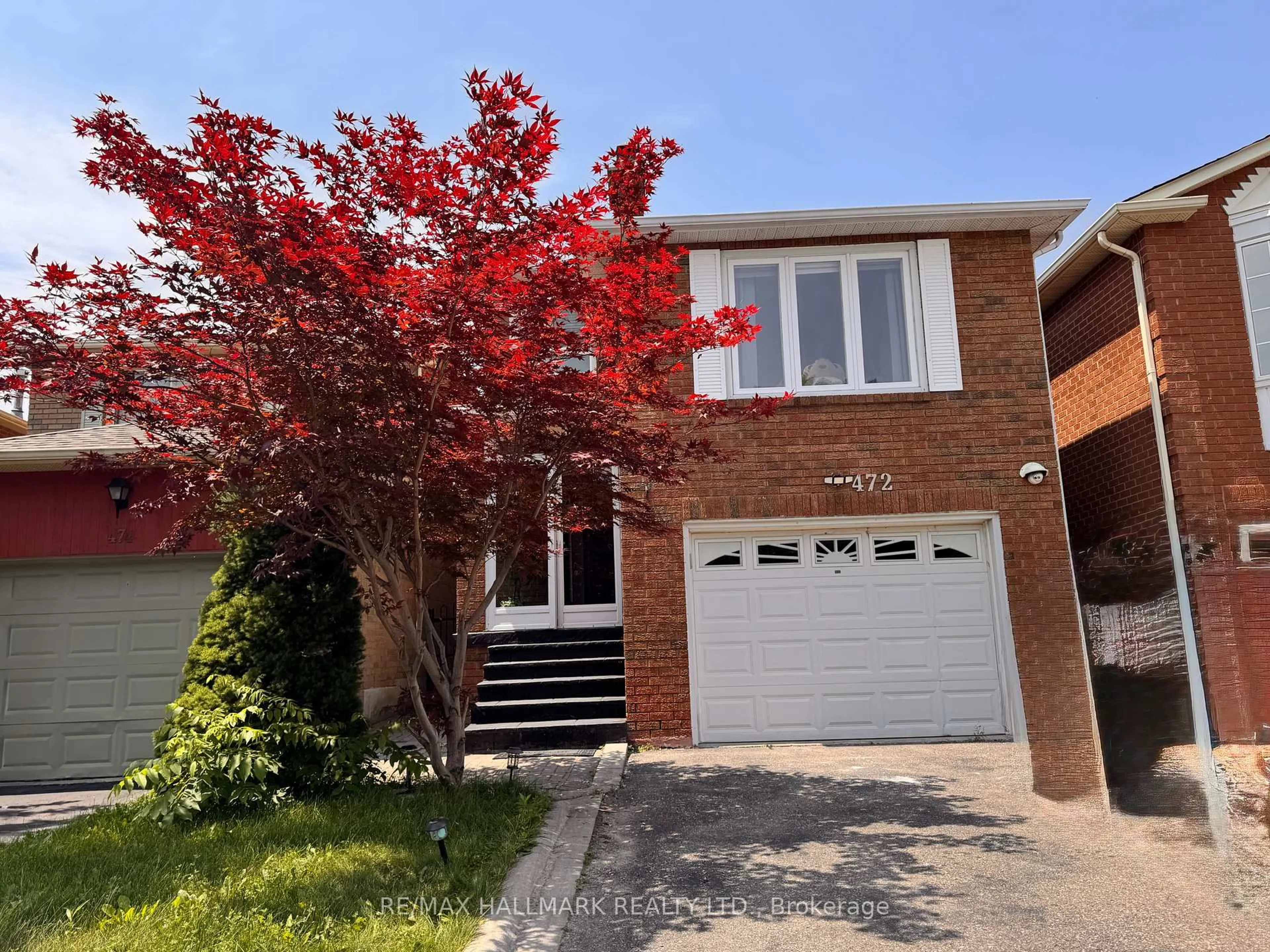 Home with brick exterior material, street for 472 Brownridge Dr, Vaughan Ontario L4J 5Z9