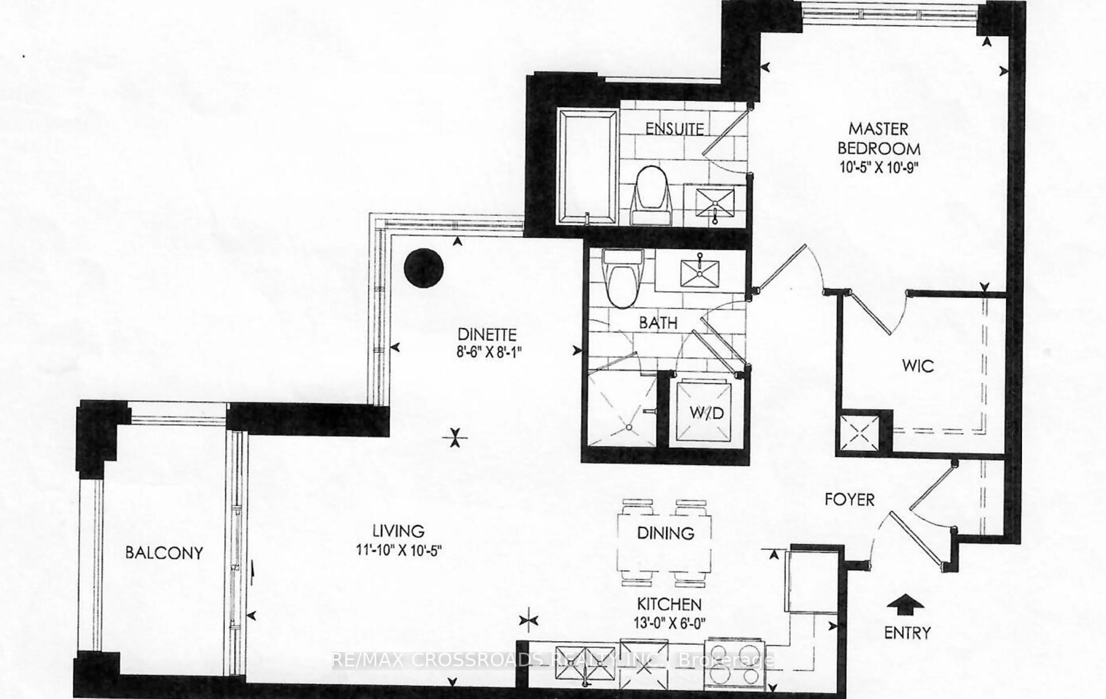 Floor plan for 99 South Town Centre Blvd #720, Markham Ontario L6G 0E9