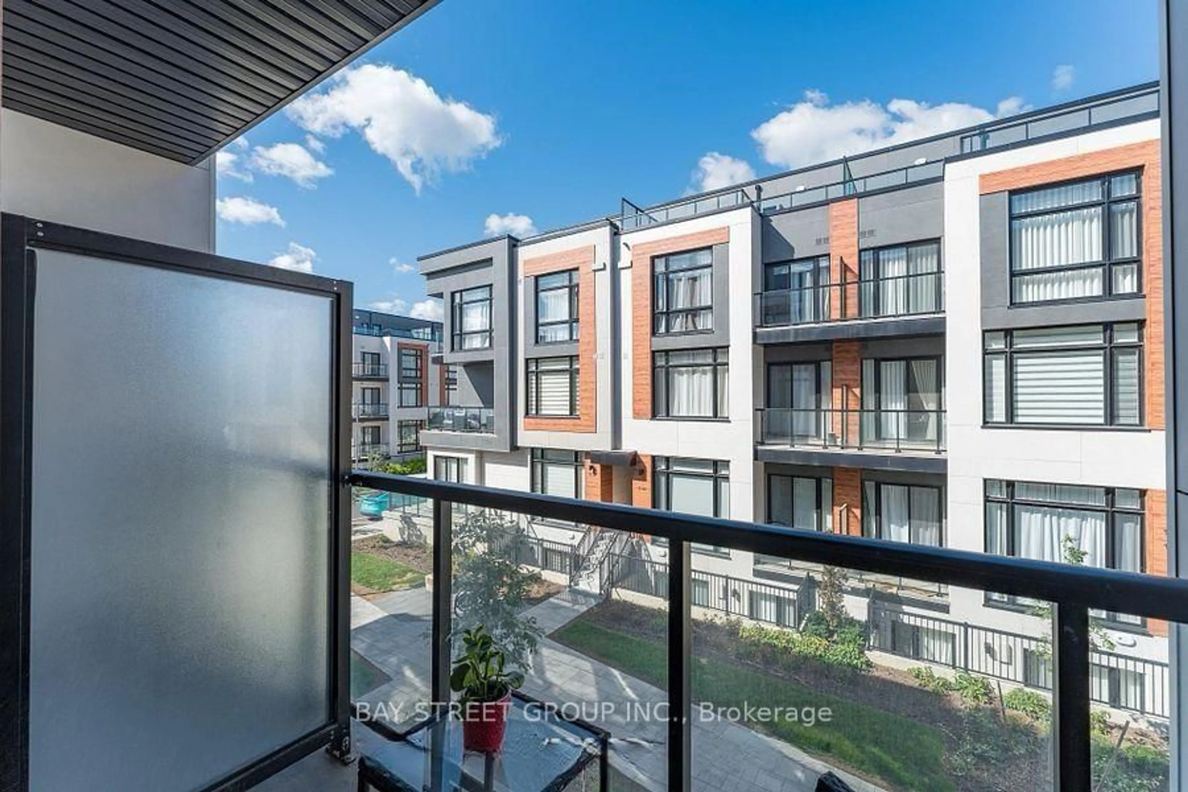 Balcony in the apartment, city buildings view from balcony for 14 David Eyer Rd #1007, Richmond Hill Ontario L4S 0N4