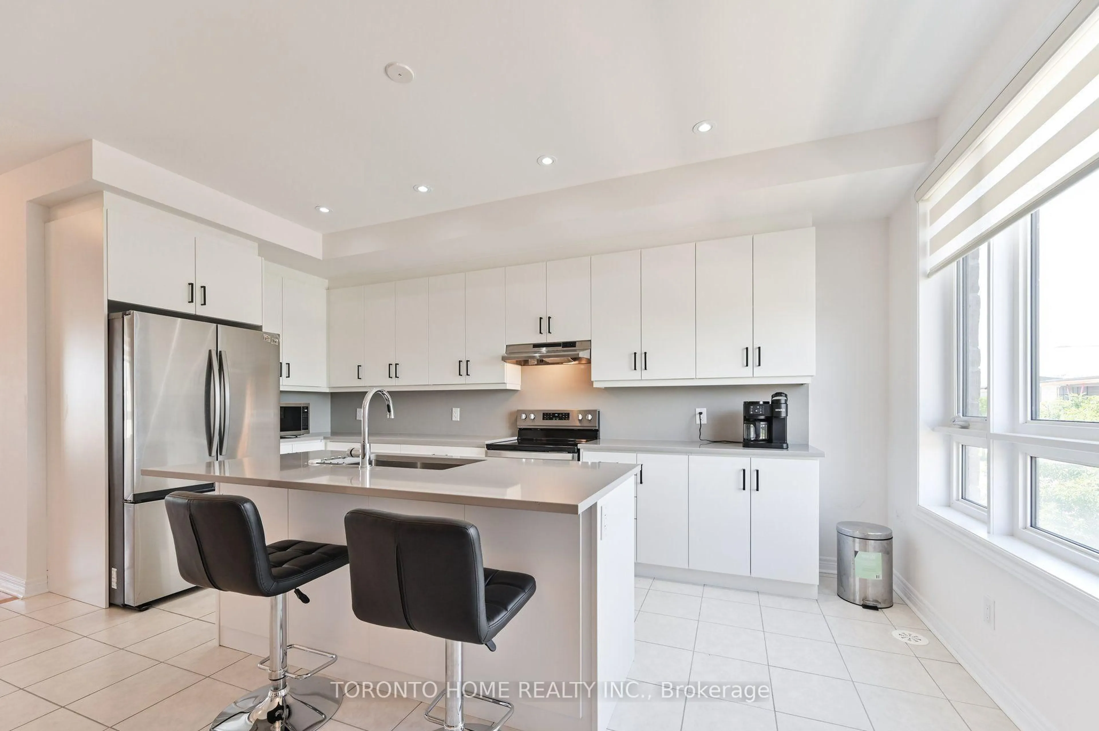 Contemporary kitchen, ceramic/tile floor for 113 Mumbai Dr, Markham Ontario L3S 0G3