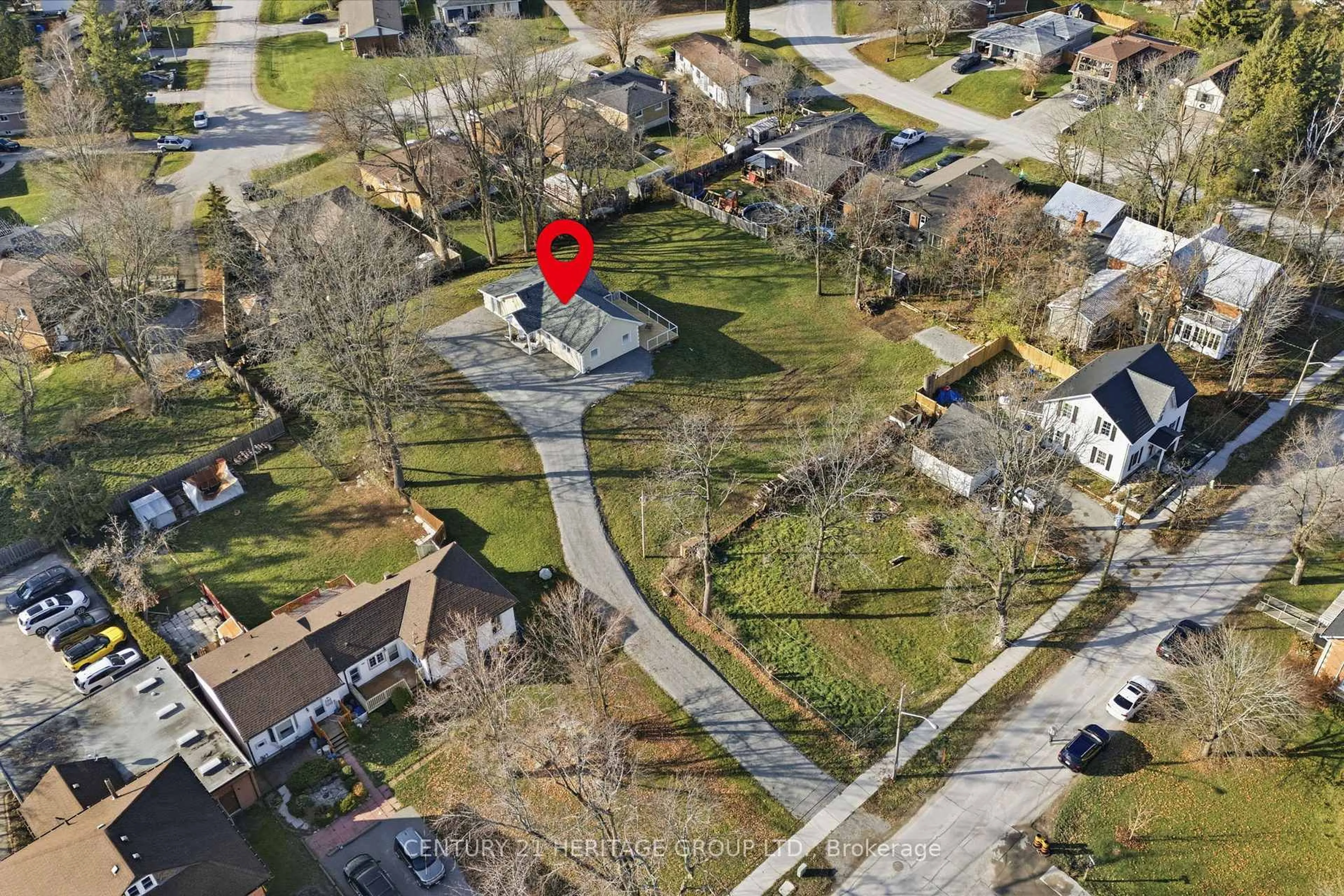 A pic from outside/outdoor area/front of a property/back of a property/a pic from drone, street for 49 Ann St, Brock Ontario L0E 1E0