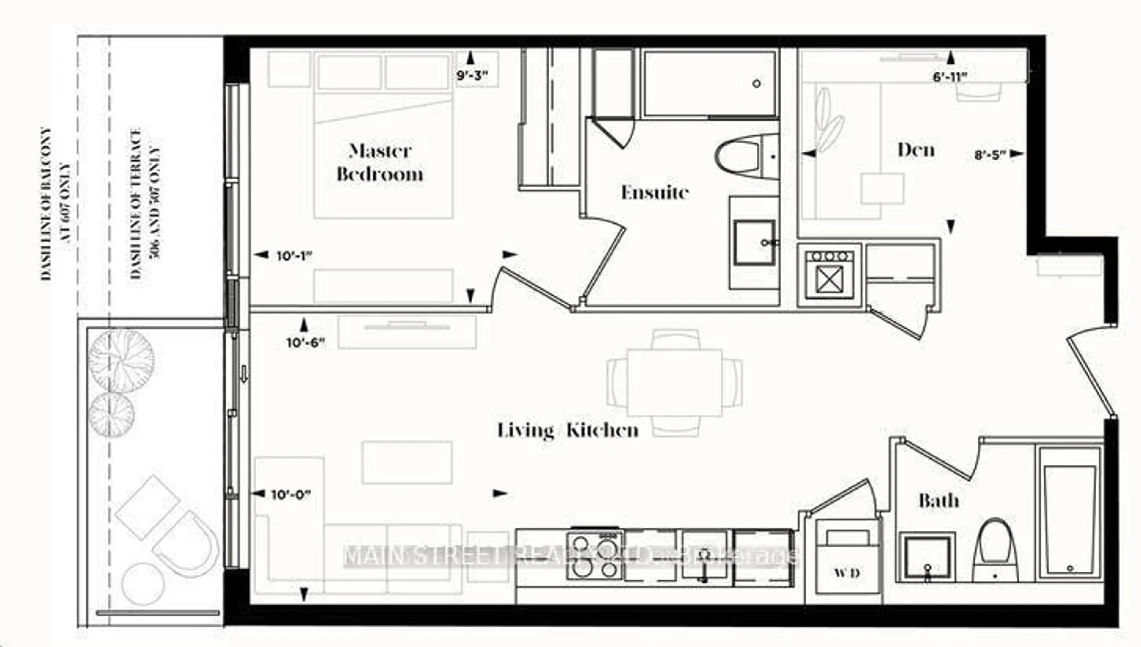 Floor plan for 185 Deerfield Rd #1506, Newmarket Ontario L3Y 0G7