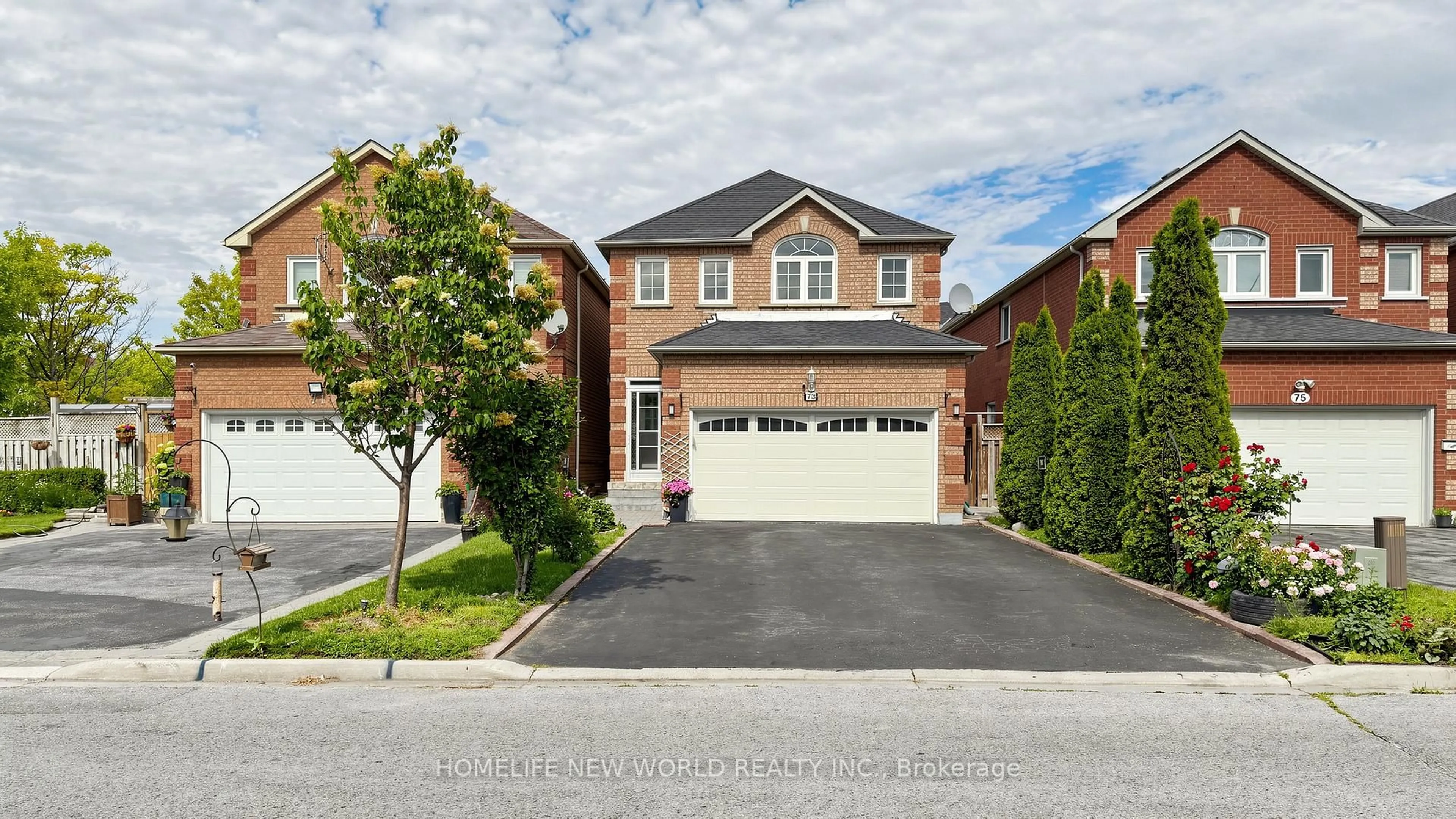 Home with brick exterior material, street for 73 Doubtfire Cres, Markham Ontario L3S 3V4