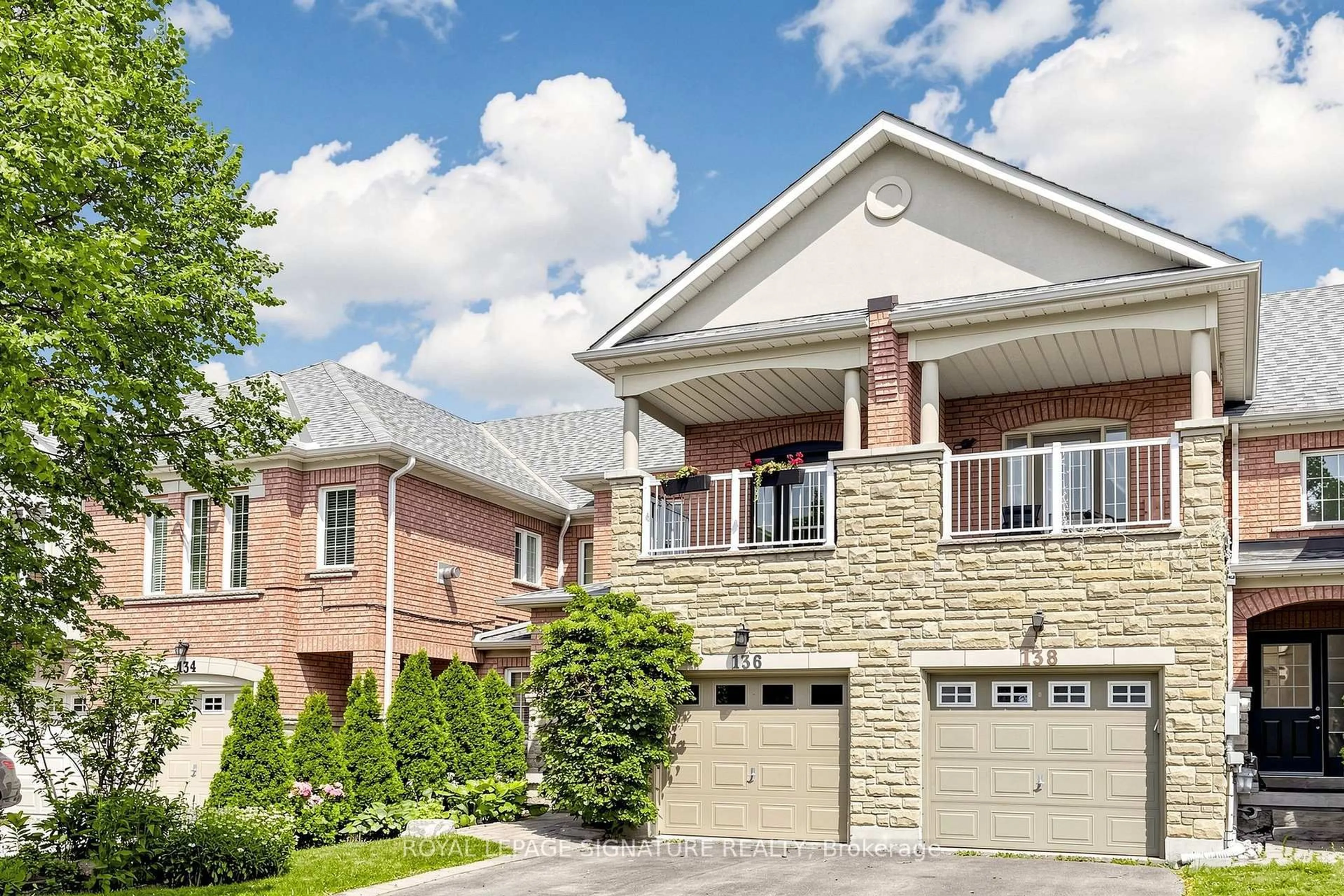 Home with brick exterior material, street for 136 Maple Sugar Lane, Vaughan Ontario L4J 8T9