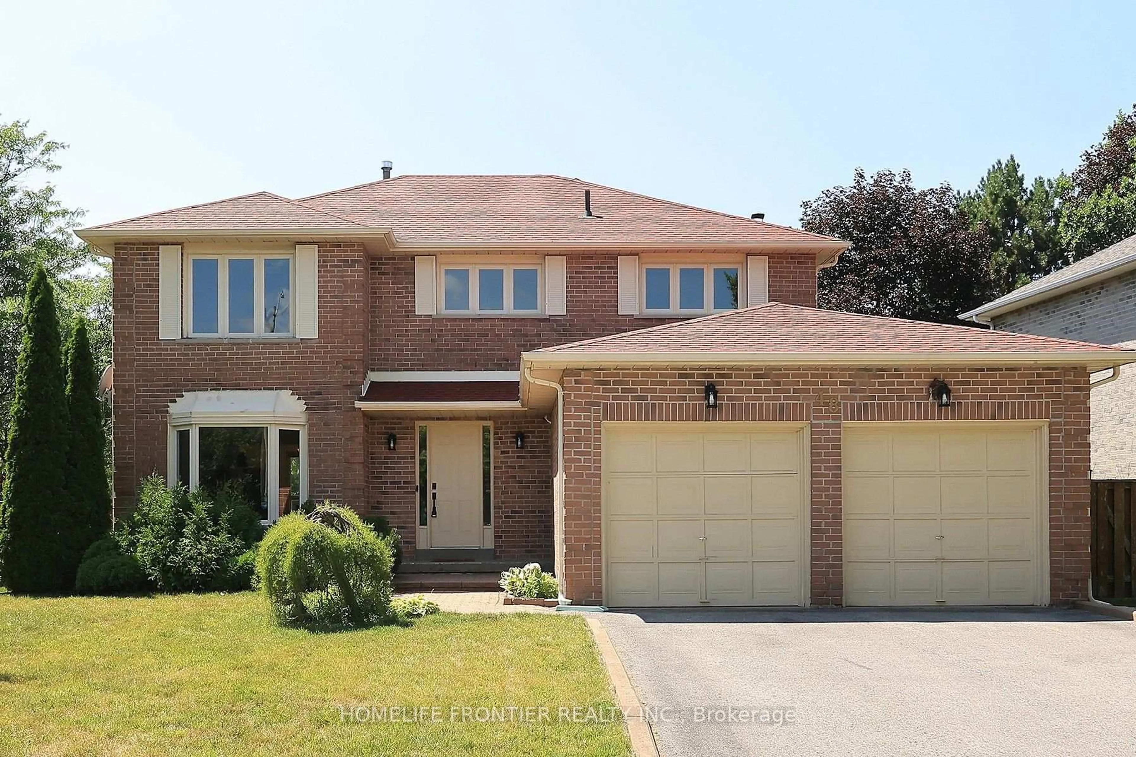 Home with brick exterior material, street for 48 Ashfield Dr, Richmond Hill Ontario L4E 2K9