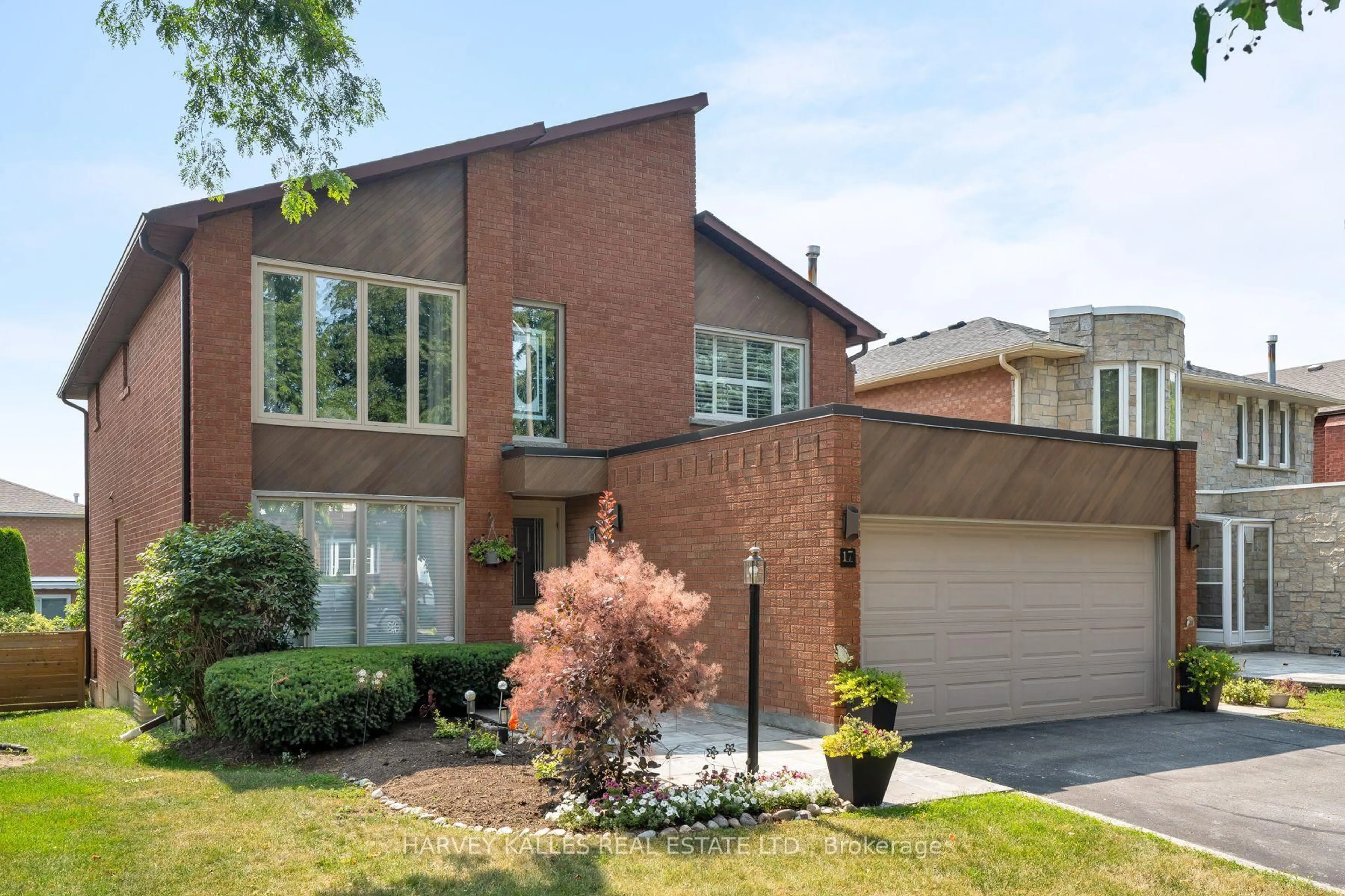Home with brick exterior material, street for 17 Peterborough Ave, Markham Ontario L3T 7B7