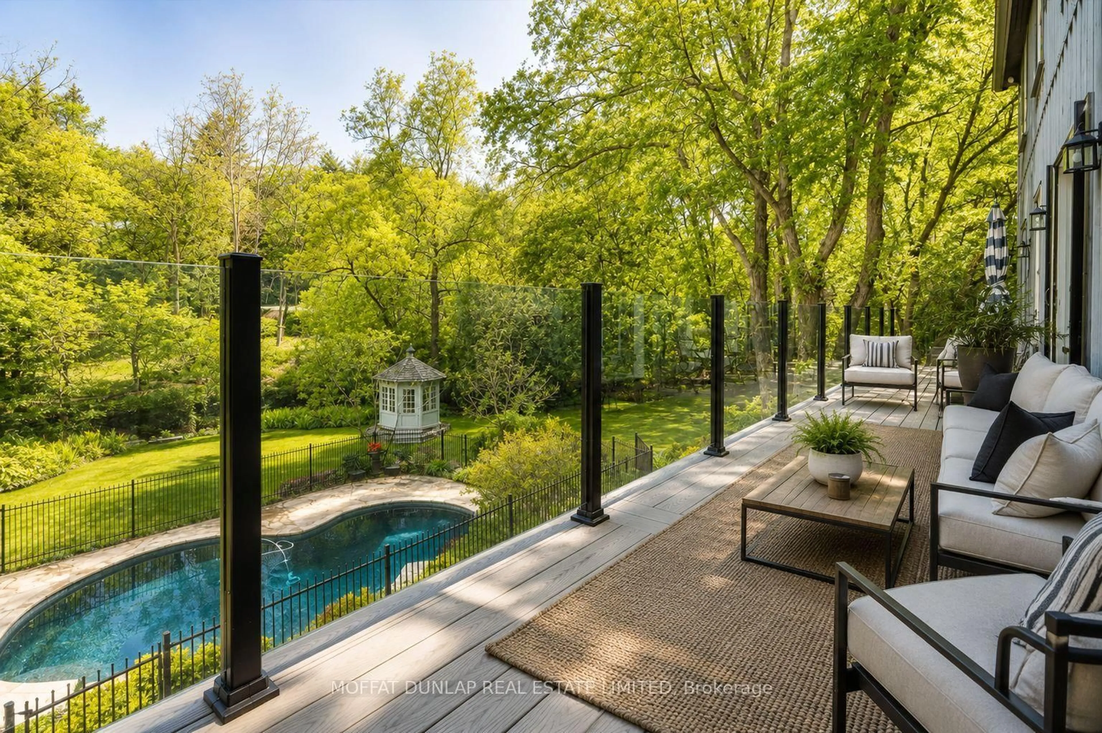 Patio, forest/trees view for 15 Laskay Lane, King Ontario L7B 1K4