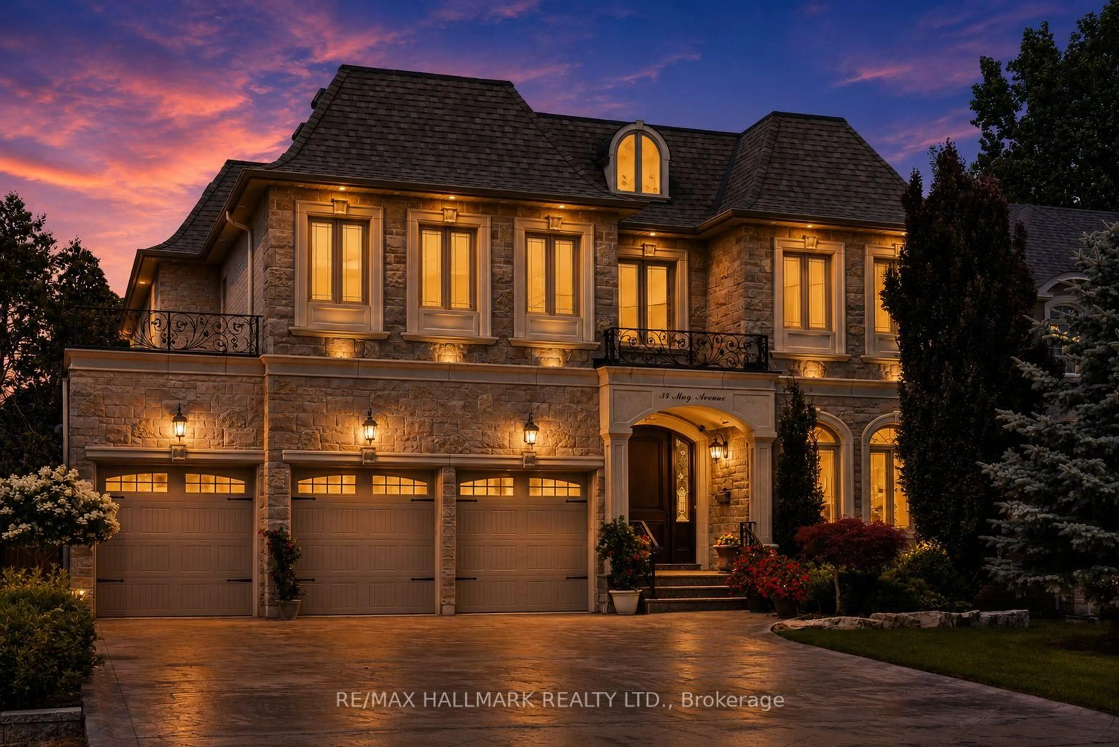 Home with brick exterior material, street for 34 May Ave, Richmond Hill Ontario L4C 3S6