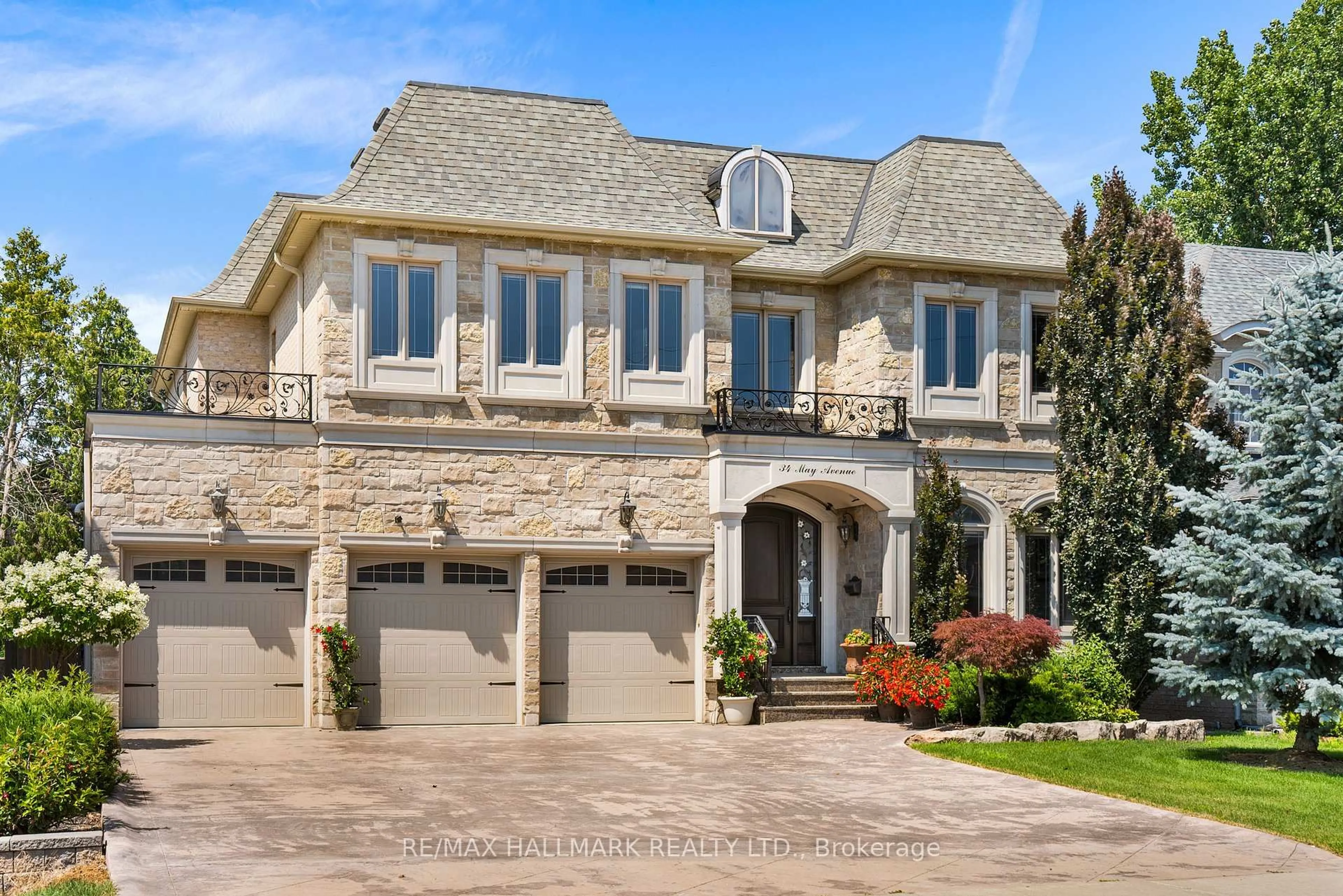 Home with brick exterior material, street for 34 May Ave, Richmond Hill Ontario L4C 3S6