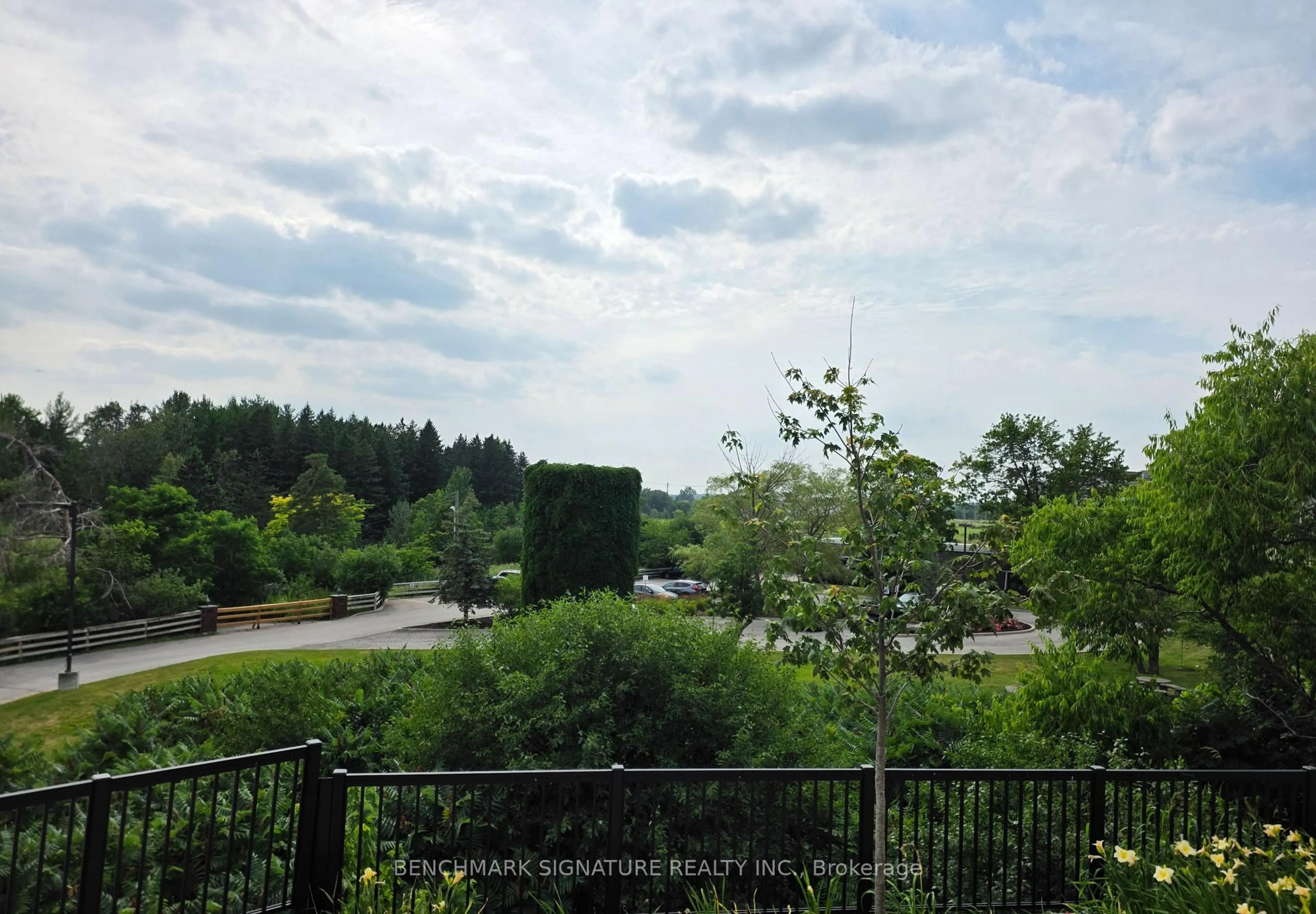 A pic from outside/outdoor area/front of a property/back of a property/a pic from drone, forest/trees view for 10 Steckley House Lane #113, Richmond Hill Ontario L4S 0N1