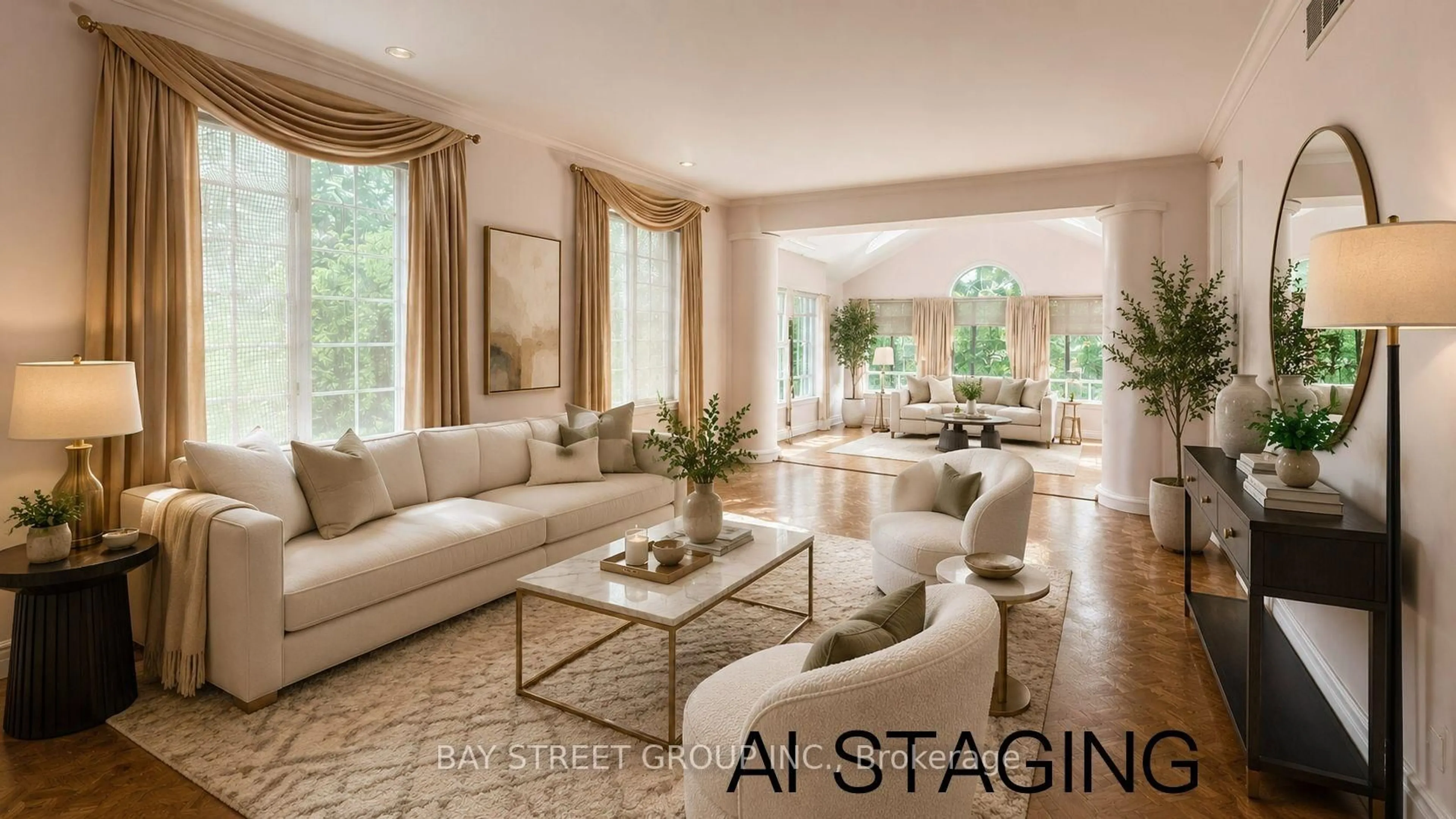 Living room with furniture, unknown for 6 Hunt Club Crt, Markham Ontario L3T 7L4