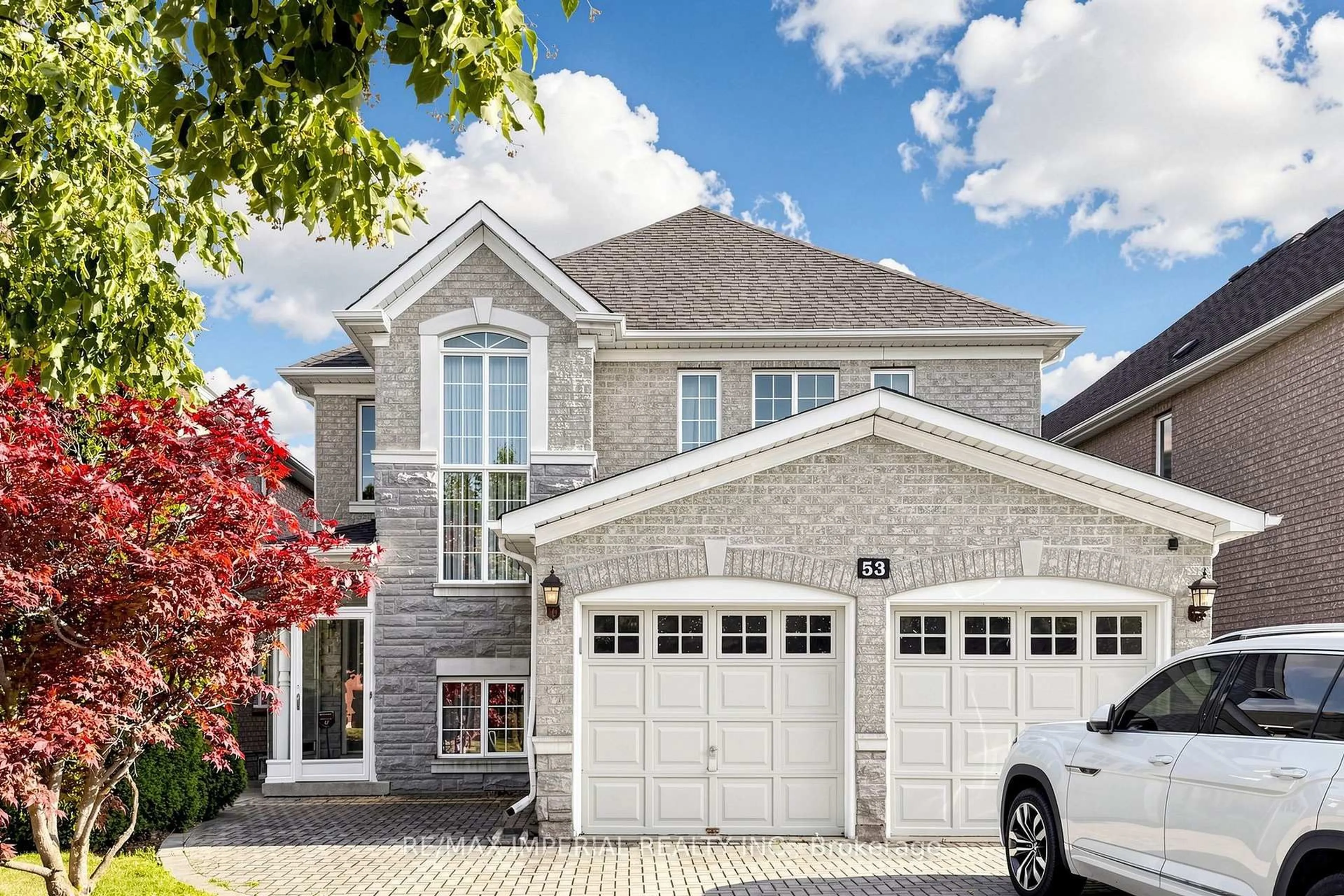 Home with brick exterior material, street for 53 Rushingbrook Dr, Richmond Hill Ontario L4S 1X3
