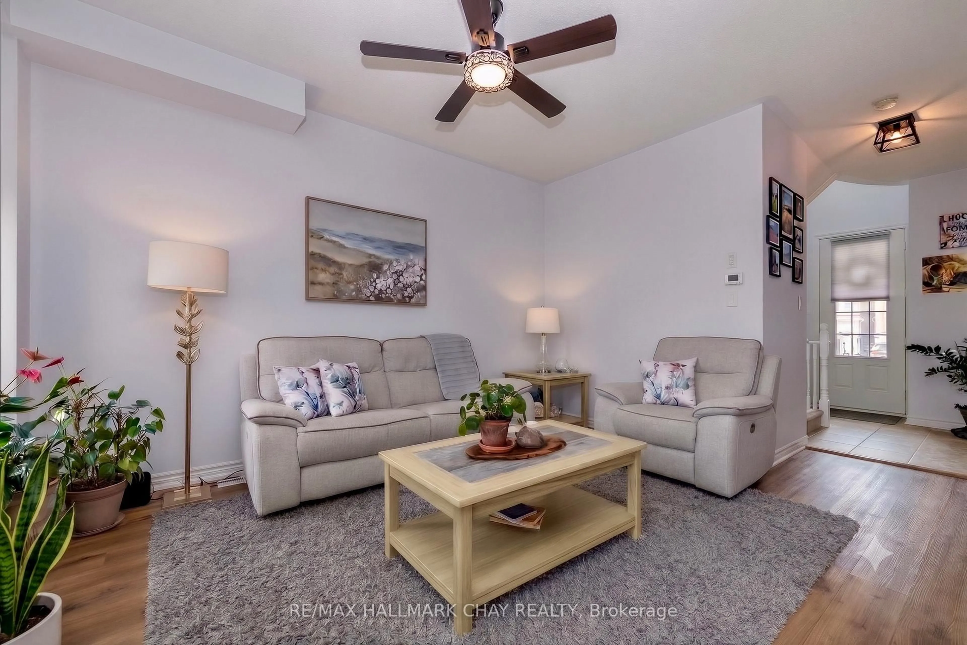 Living room with furniture, unknown for 27 Blanchard Cres, Essa Ontario L0M 1B0